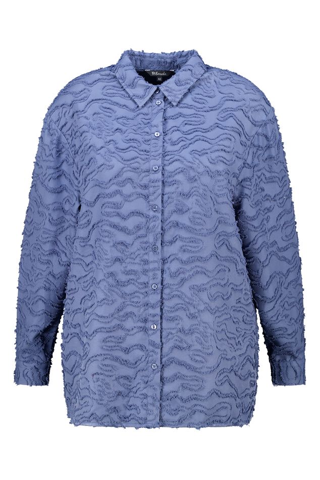 Blouse oversize en tissu structuré image number 1
