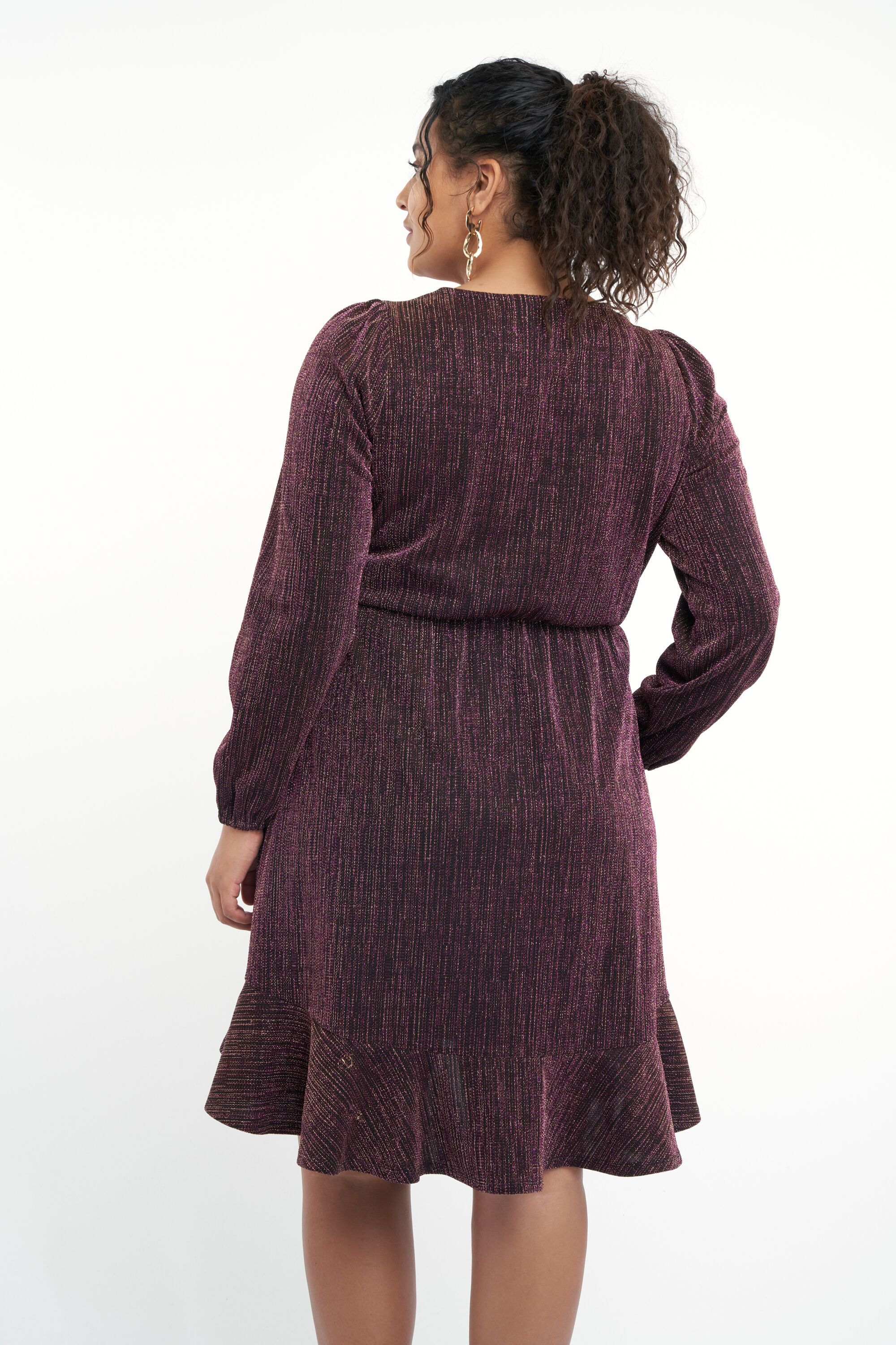 Robe portefeuille &agrave; paillettes image number 4