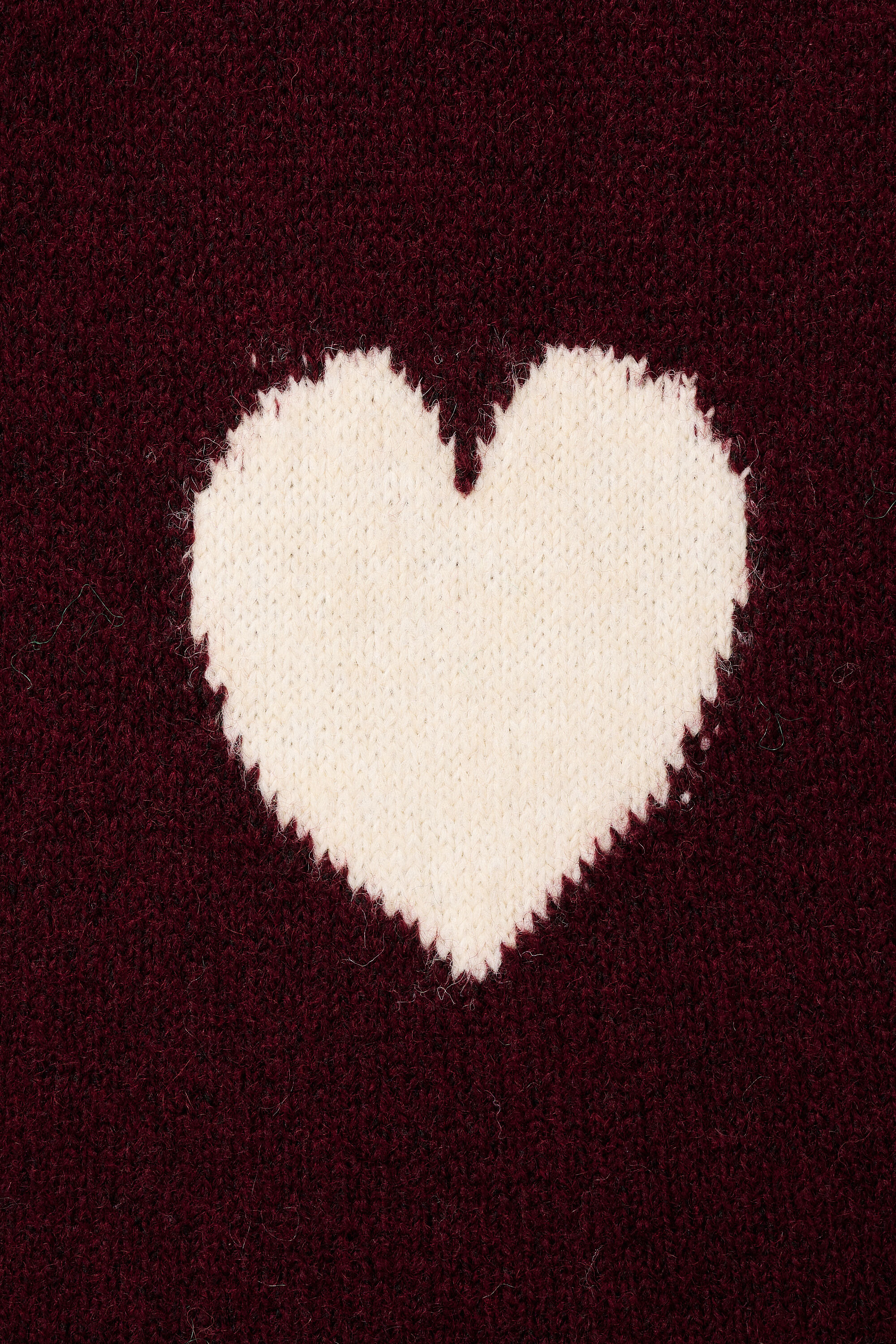 Gebreide trui met hartjespatroon image number 6