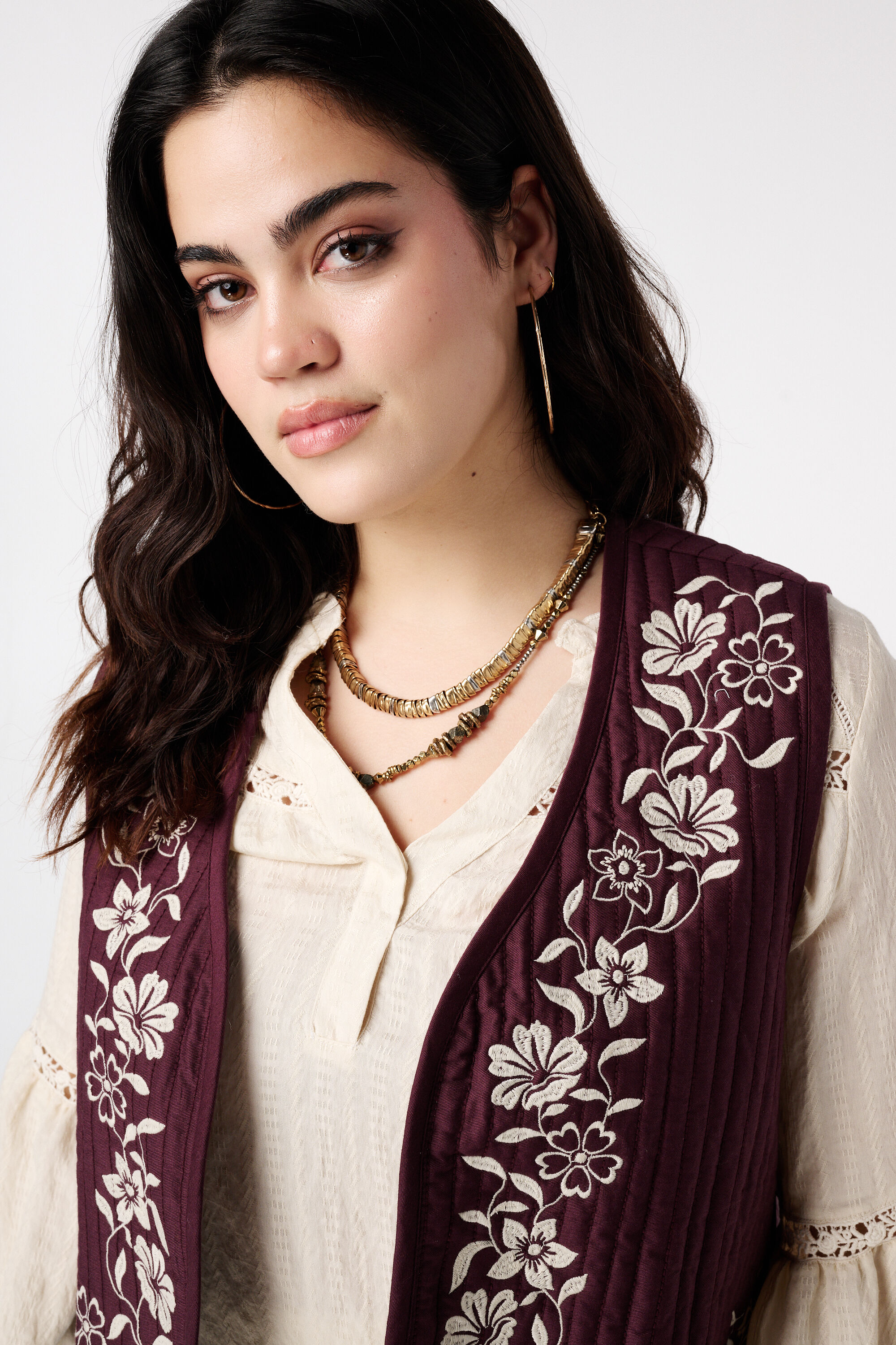 Gilet met broderie image number 4