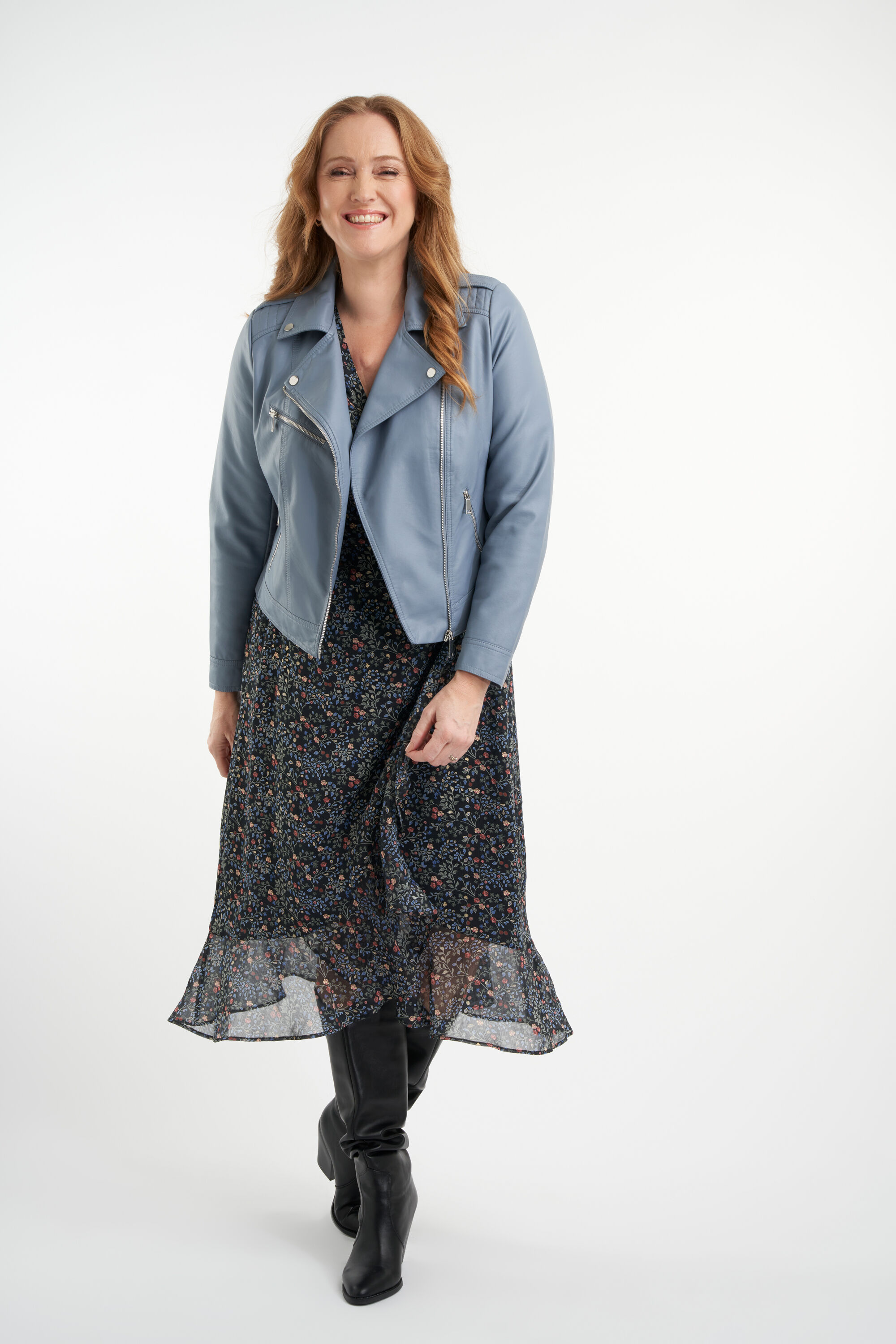 Veste style motard en similicuir image number 6