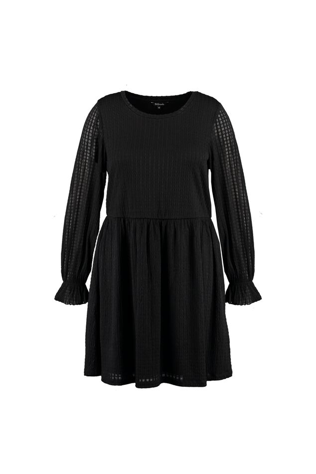 A-lijn jurk met pofmouw image number 1