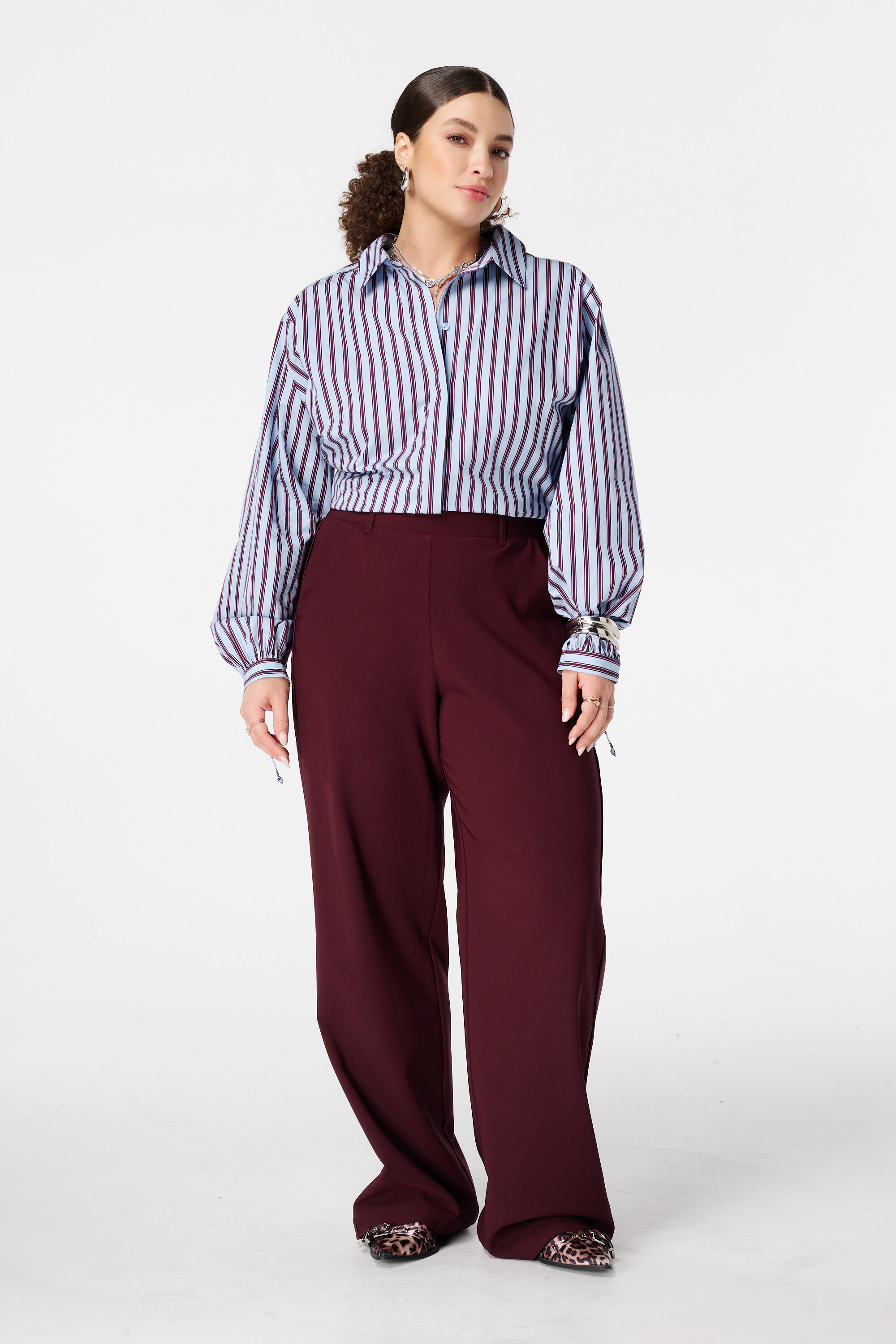 Pantalon &agrave; bande lat&eacute;rale