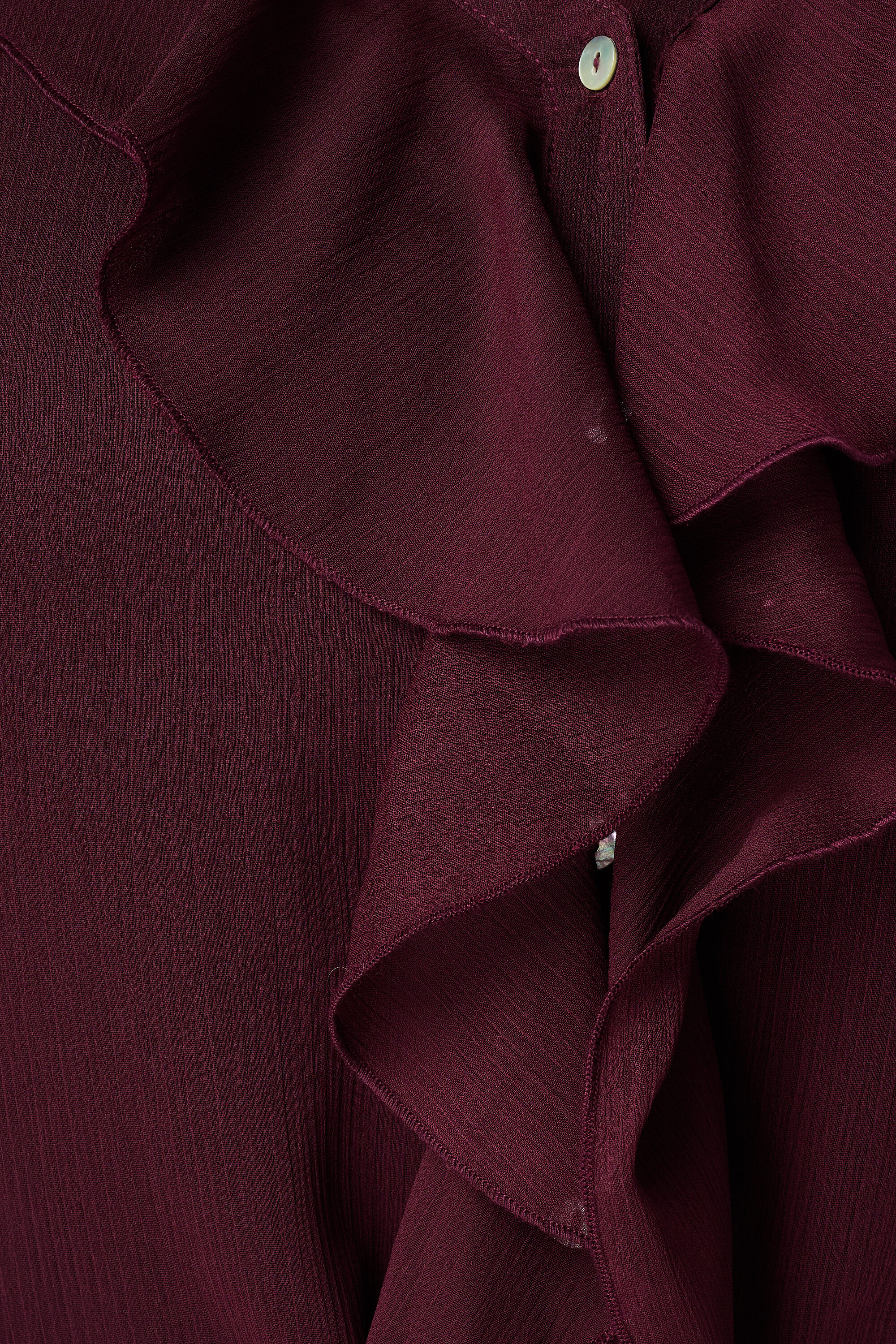 Sheer blouse met volants en kant image number 6