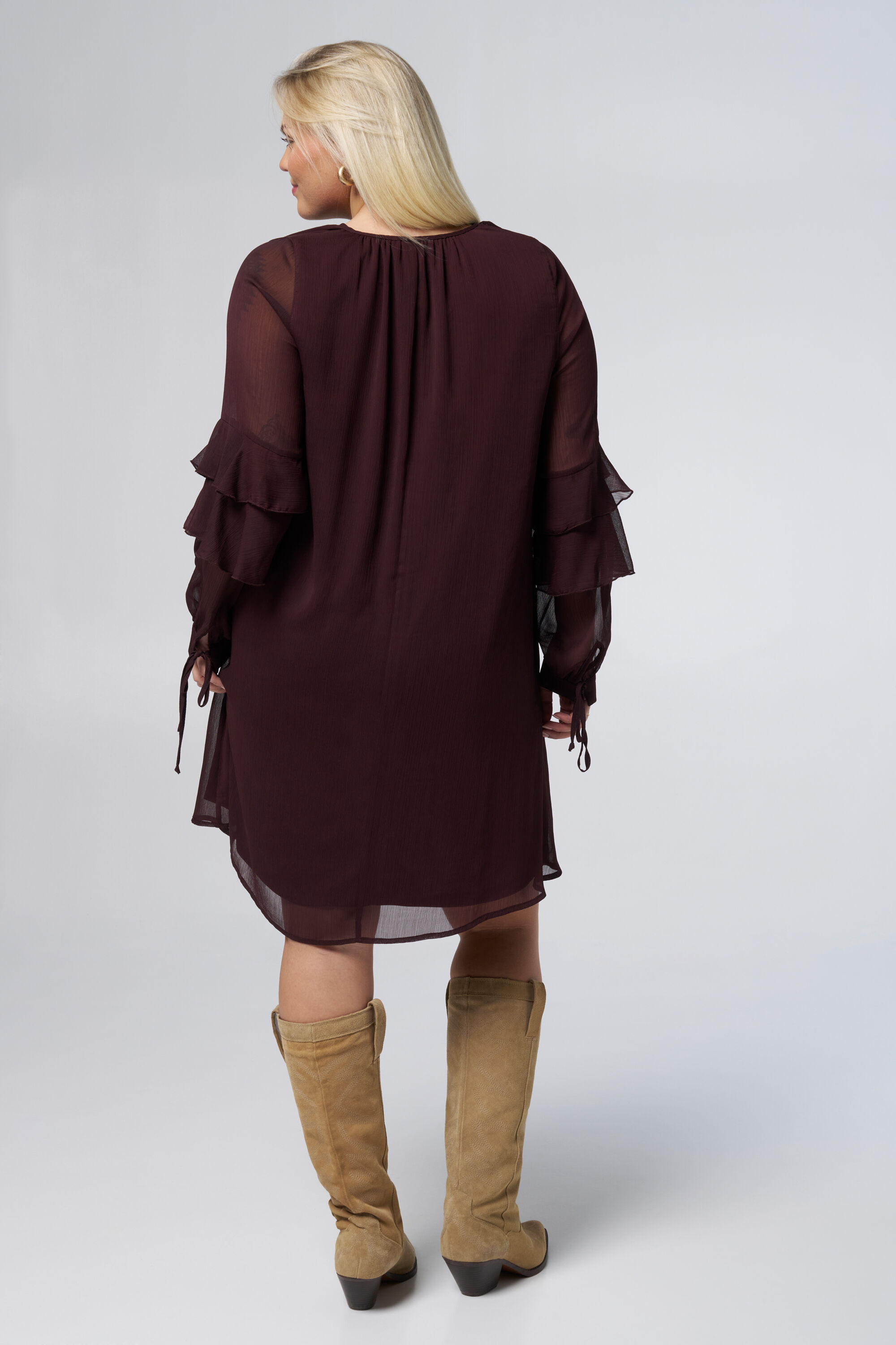 Robe &agrave; manches volant&eacute;es image number 3