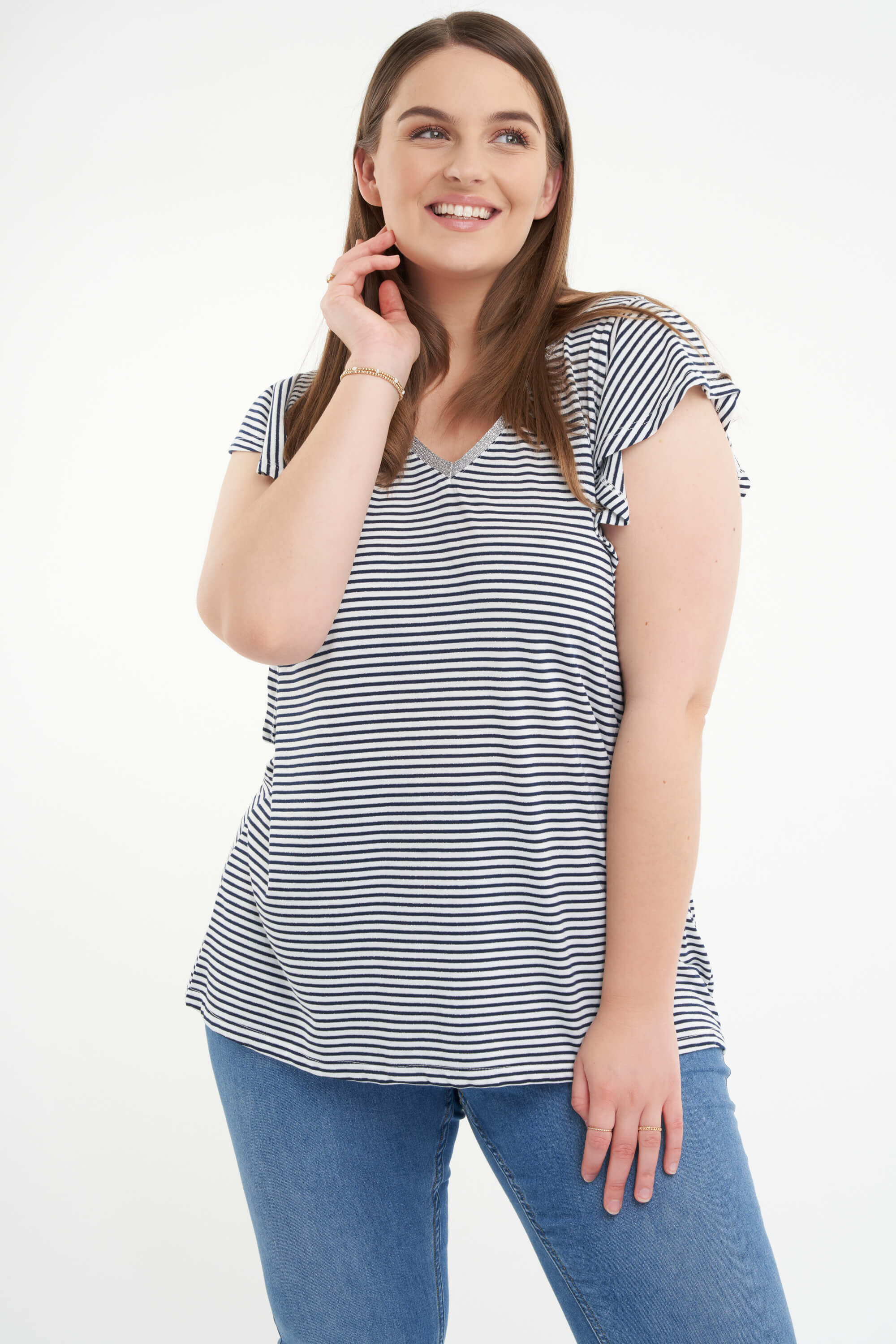 T-shirt met strepen image number 0