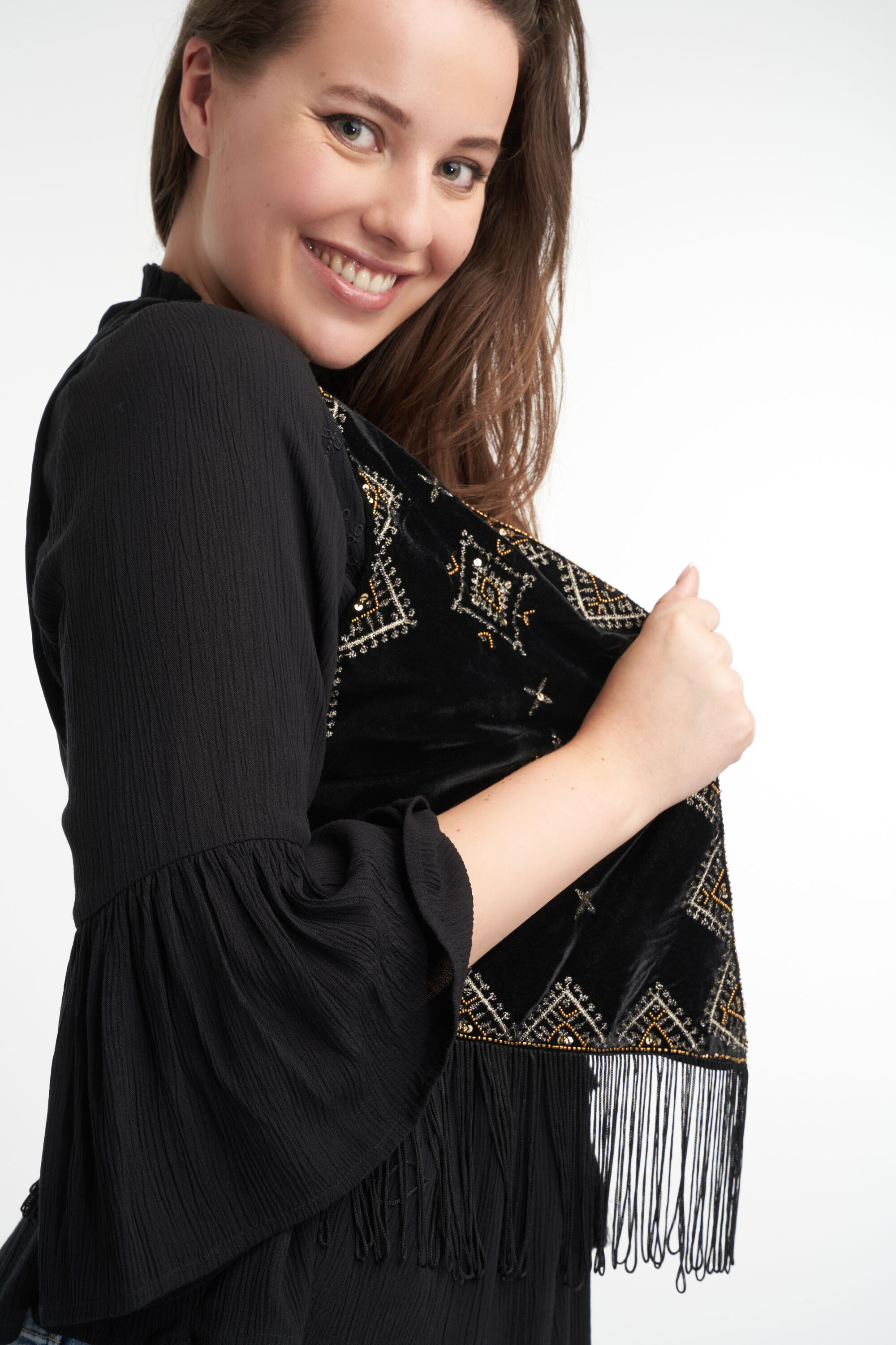 Gilet met franjes  image number 5