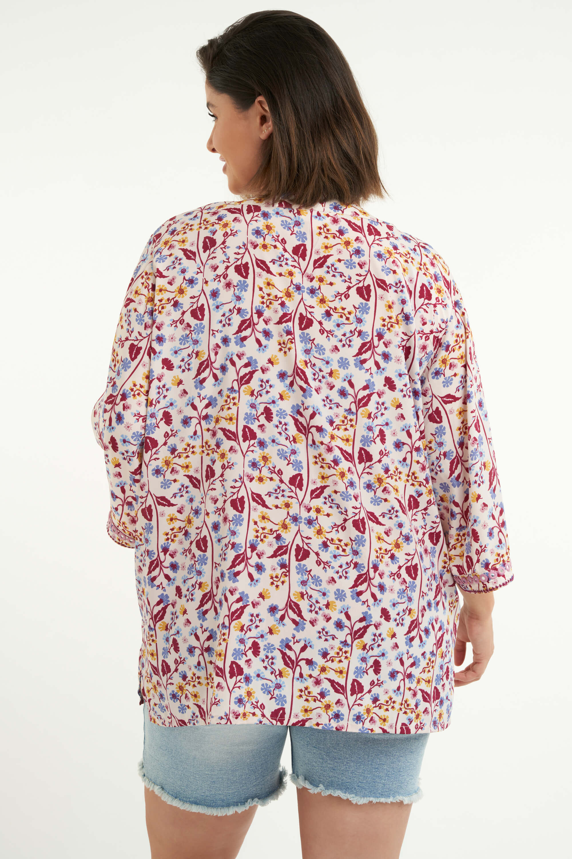 Kimono &agrave; imprim&eacute; floral  image number 4