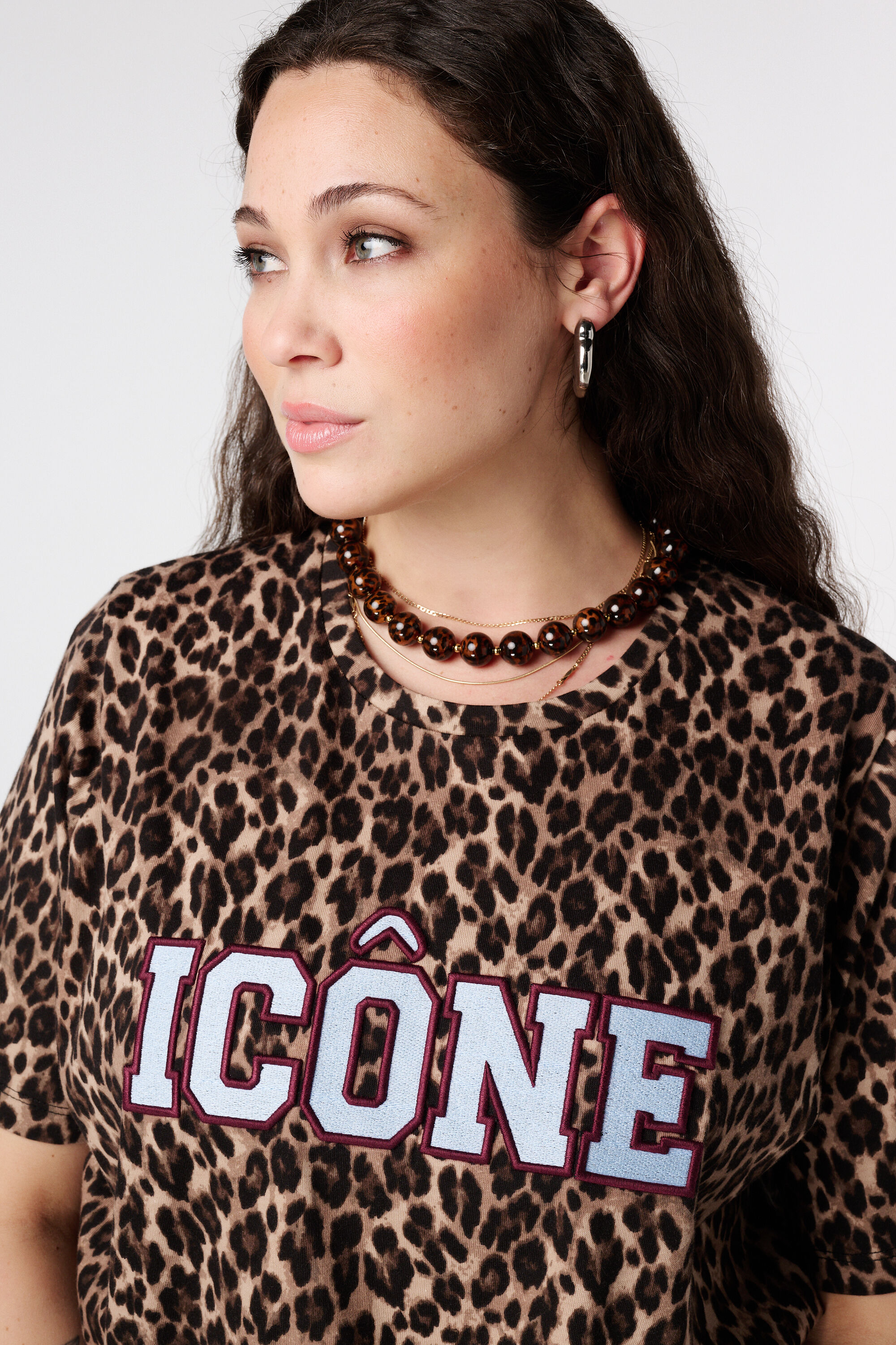 T-shirt &agrave; imprim&eacute; animalier image number 4