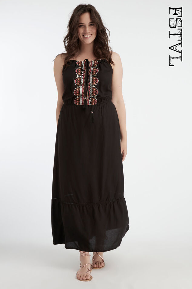 Robe d’été avec broderie image number 0