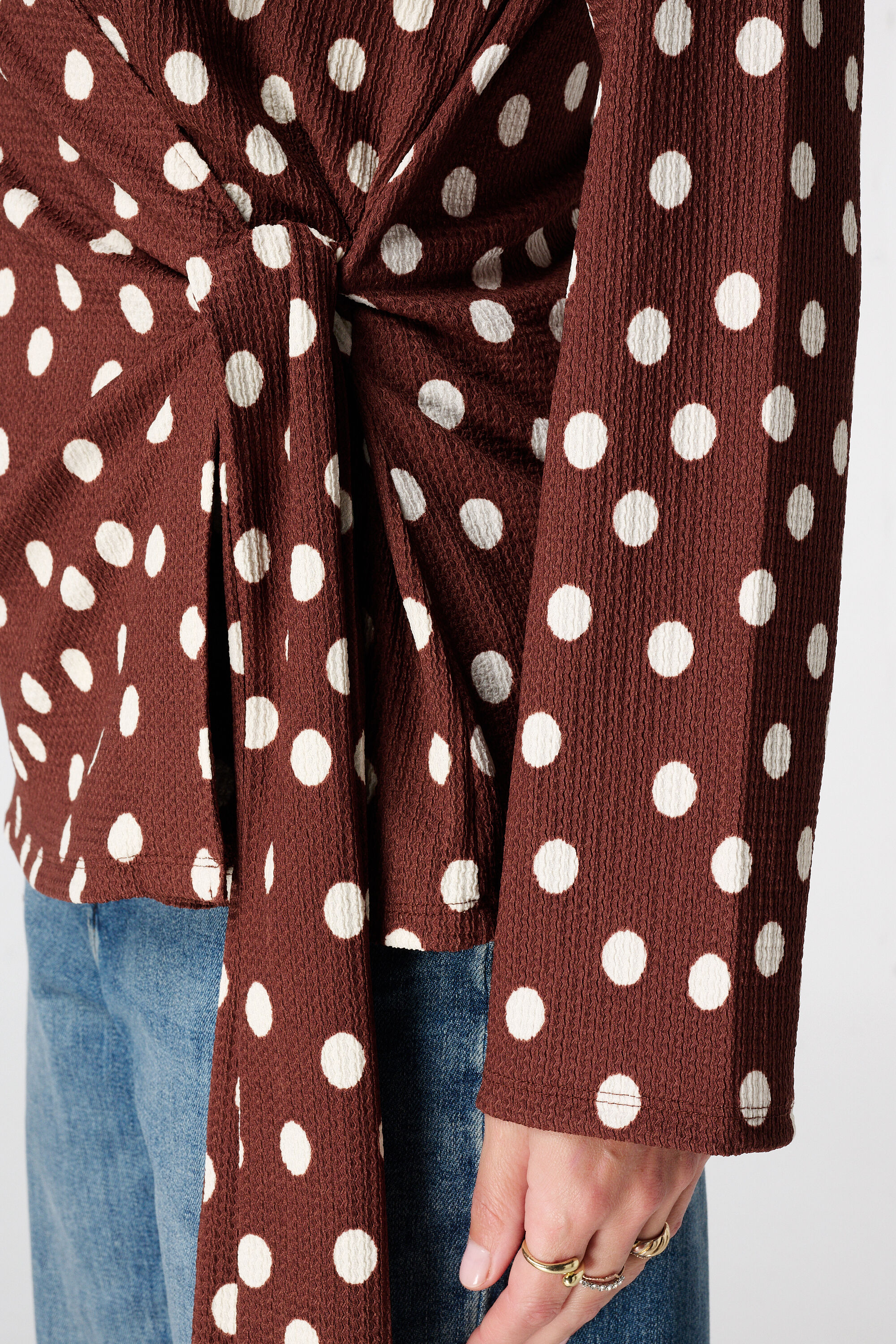 Polka dot overslag top image number 6