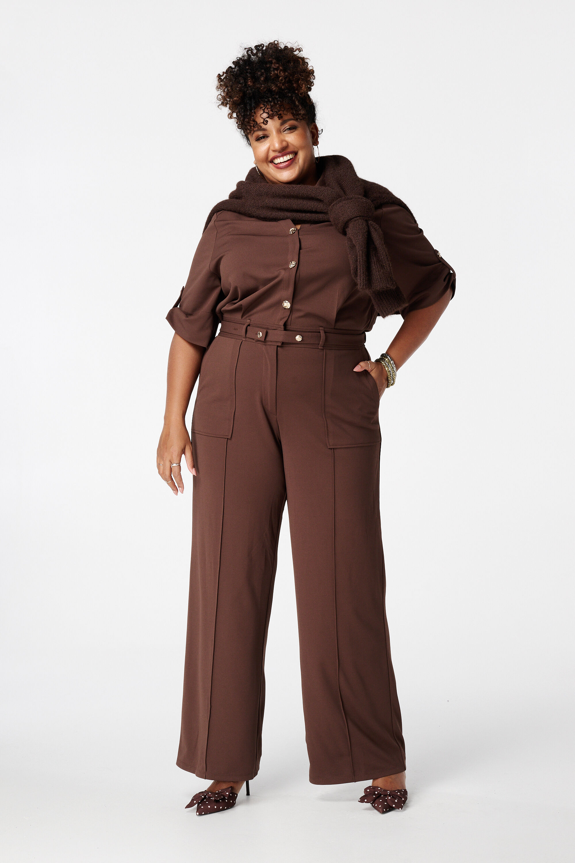 Jumpsuit met ceintuur