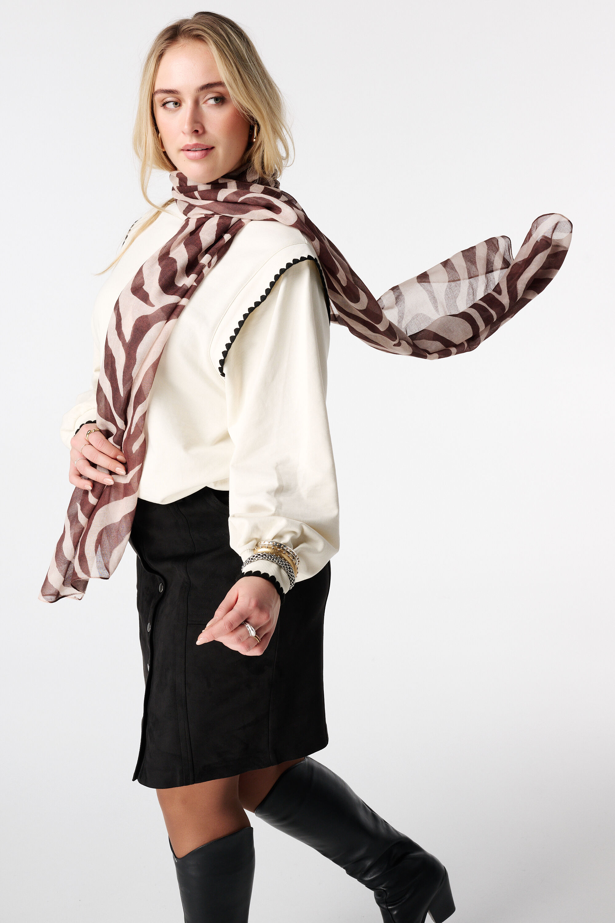 Sjaal met print image number 2