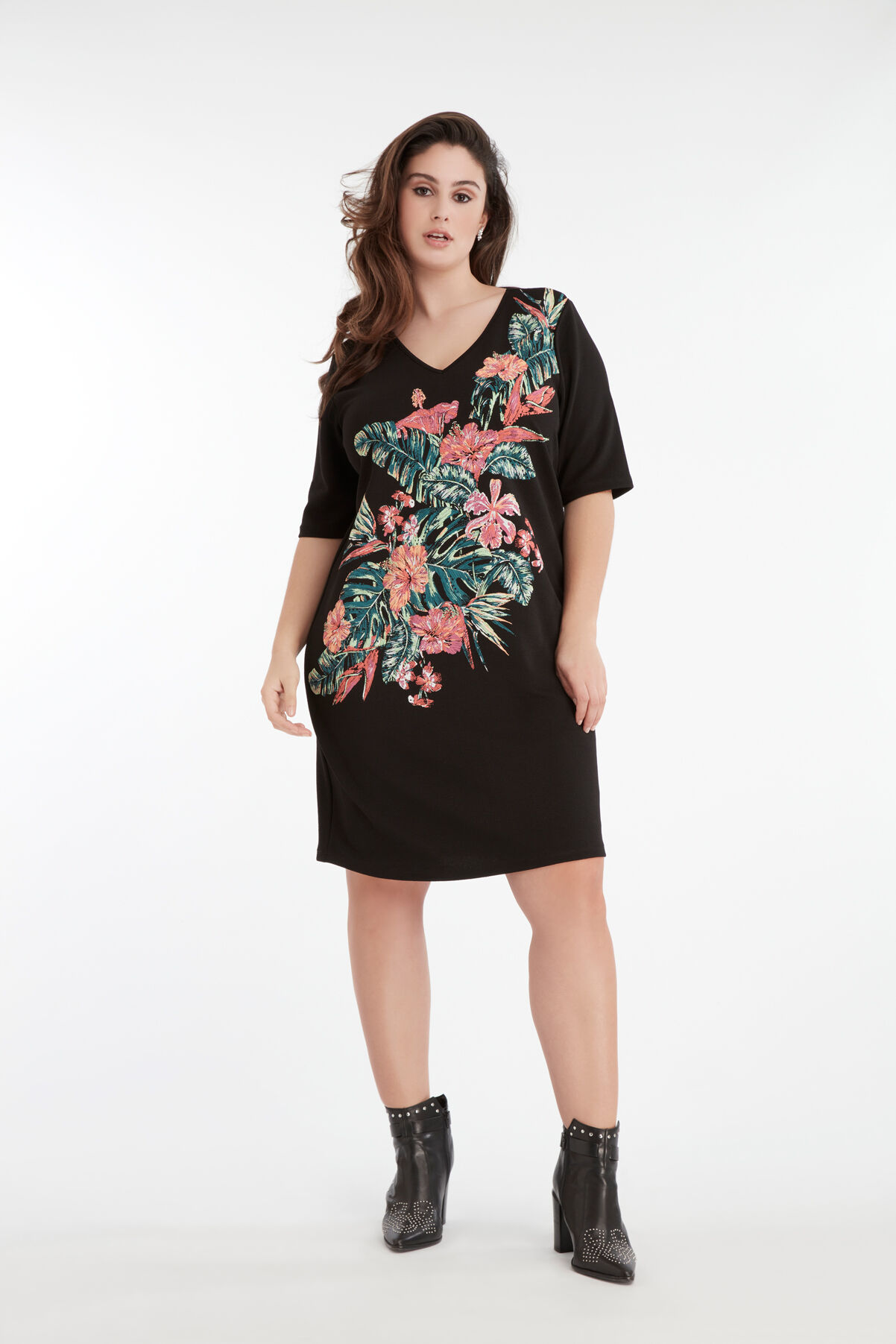 Dames Jurk met wax print MS Mode