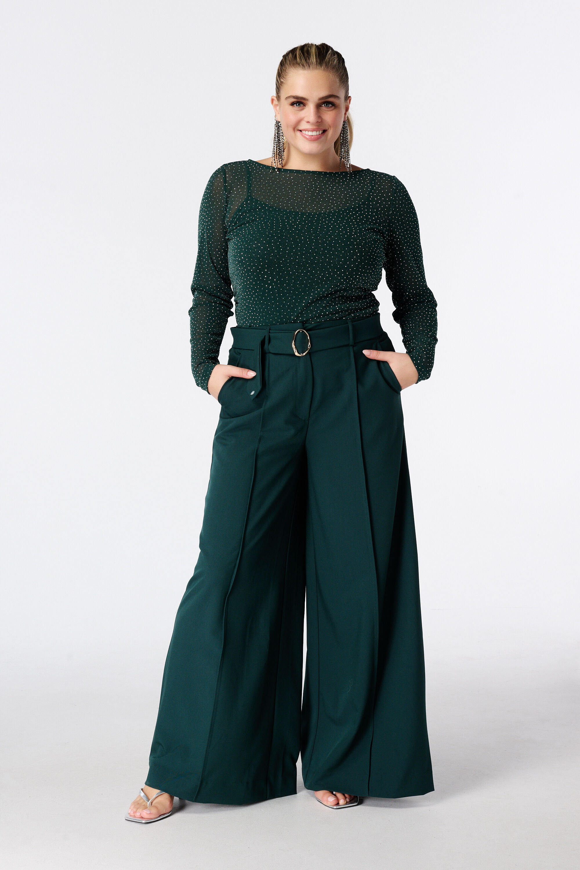 Wide leg pantalon