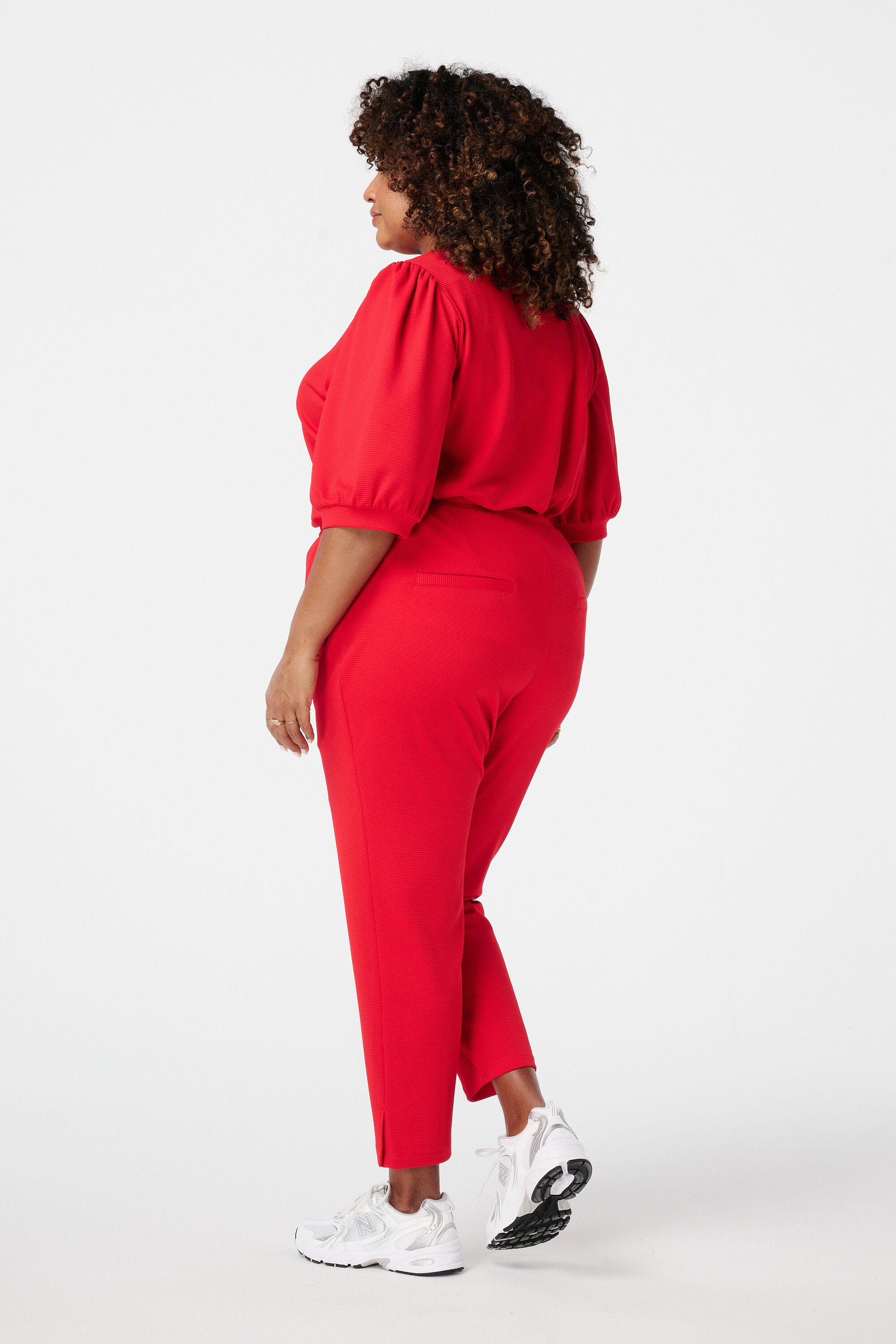 Pantalon avec taille &eacute;lastique image number 3