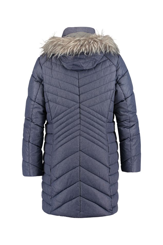 Manteau d’hiver matelassé avec col en fausse fourrure image number 2