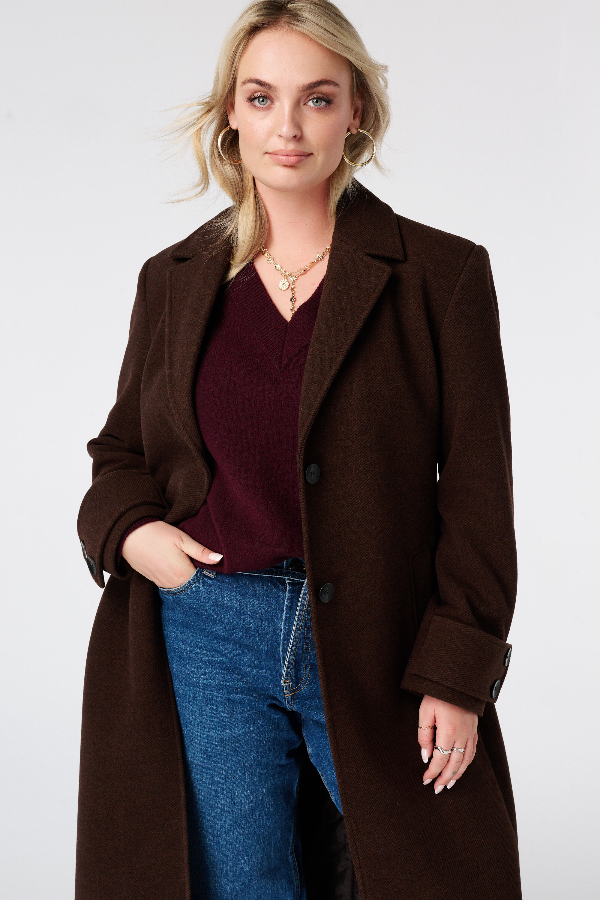 Manteau &agrave; fermeture boutonn&eacute;e image number 4