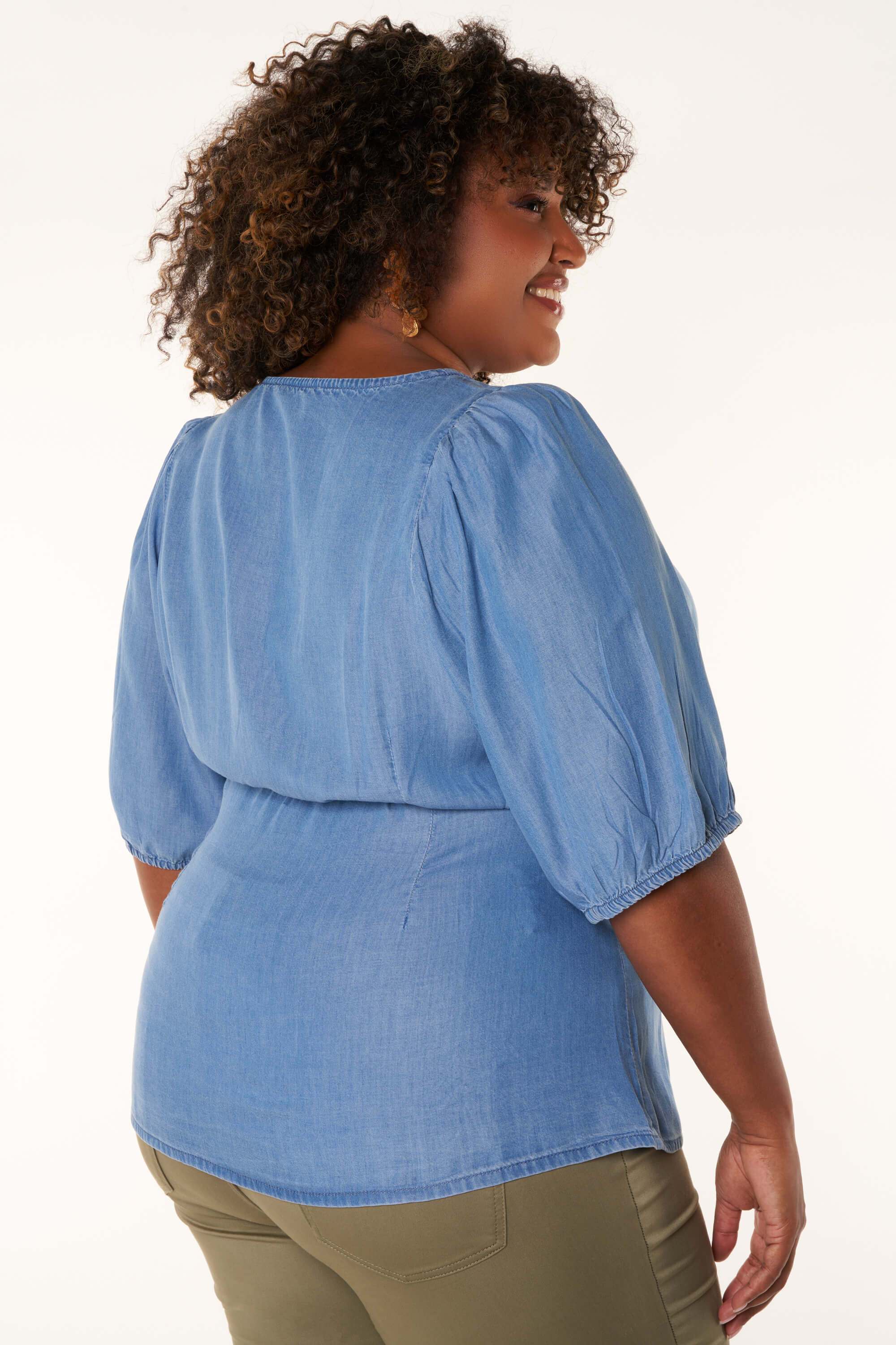 Wrap blouse image number 4