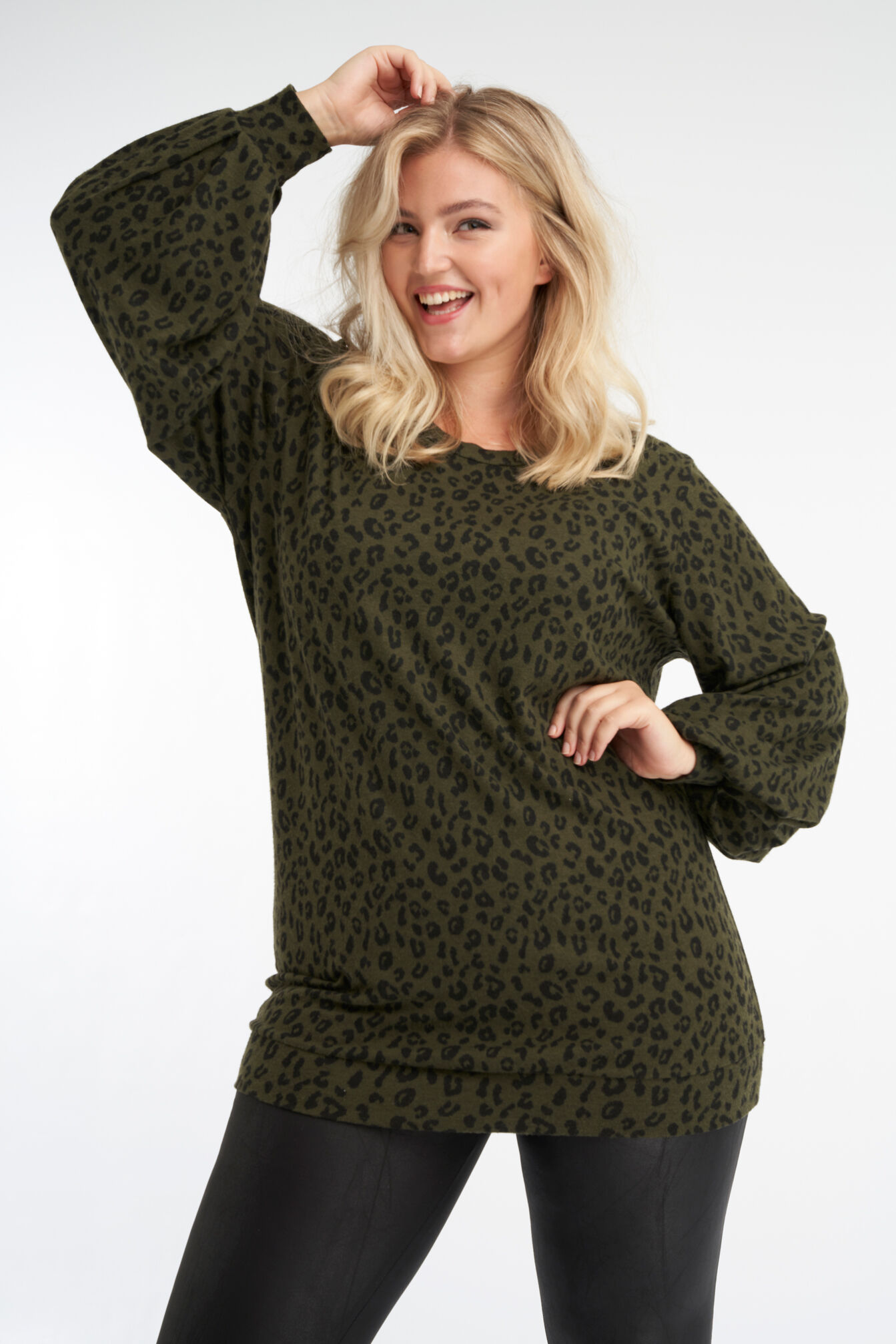 Dames Lange sweater met print MS Mode