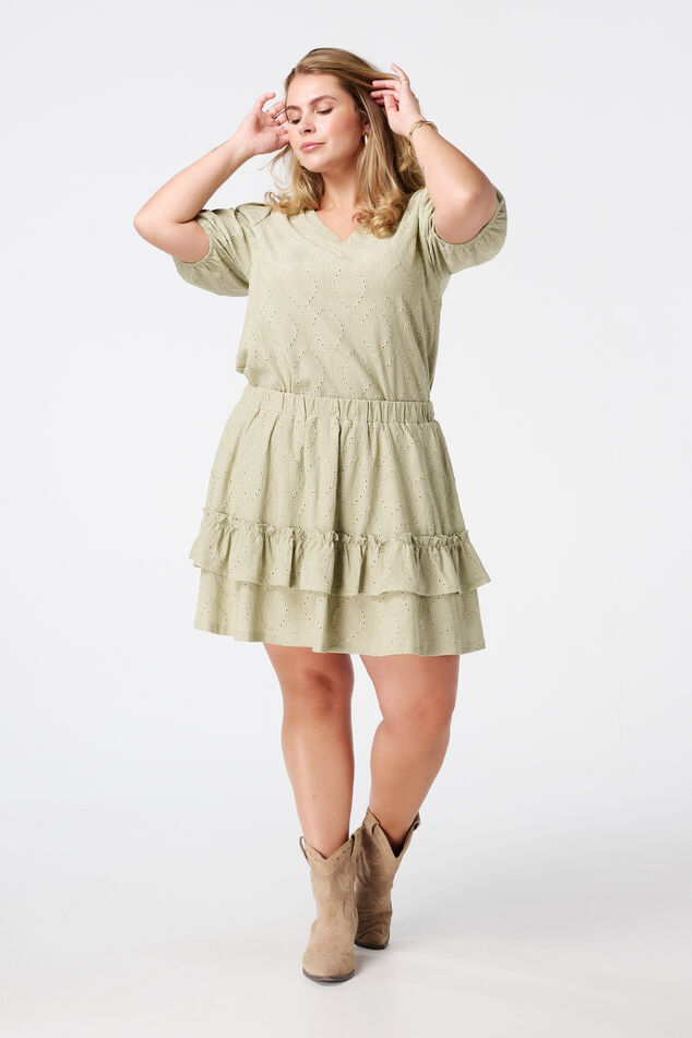 Rok met broderie-look image number 0