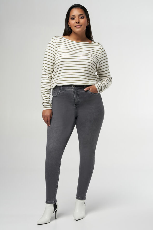 Jean skinny taille haute CHERRY image number 6