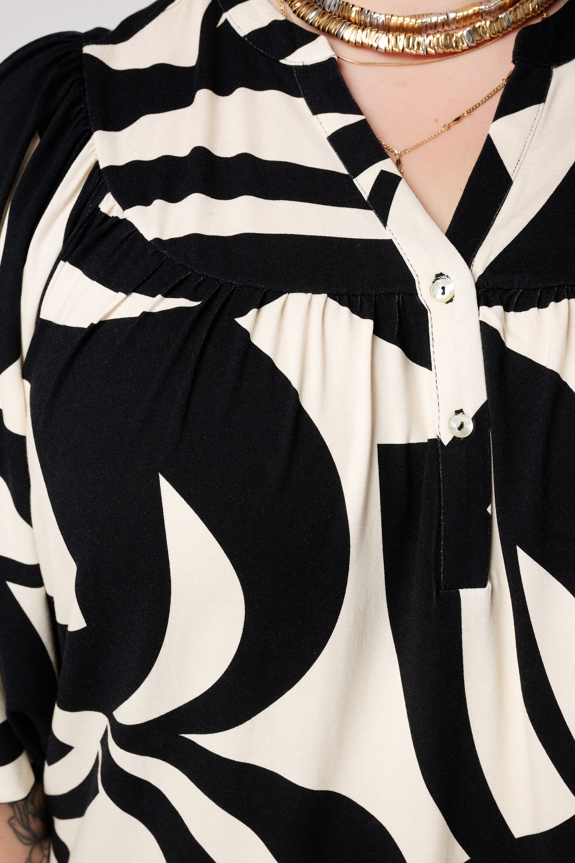 Jersey top met print image number 6