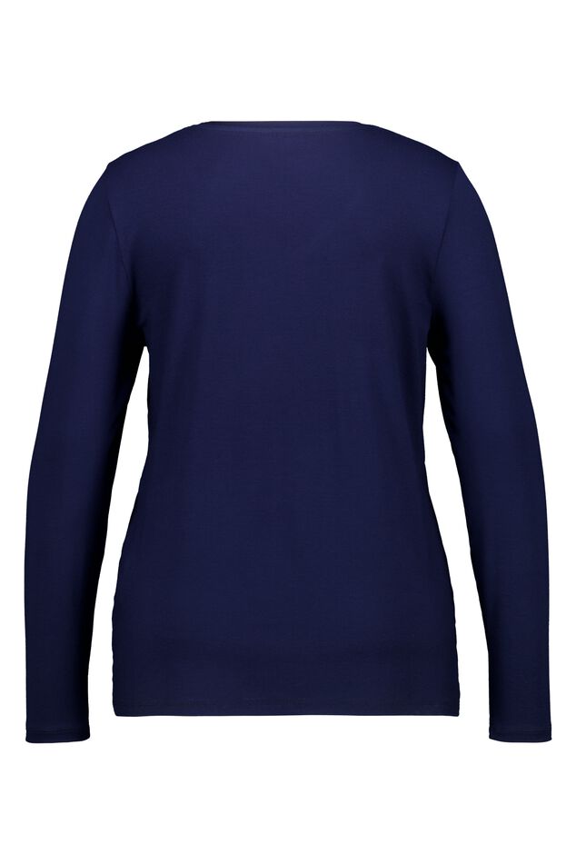 Haut à manches longues et col en V image number 2