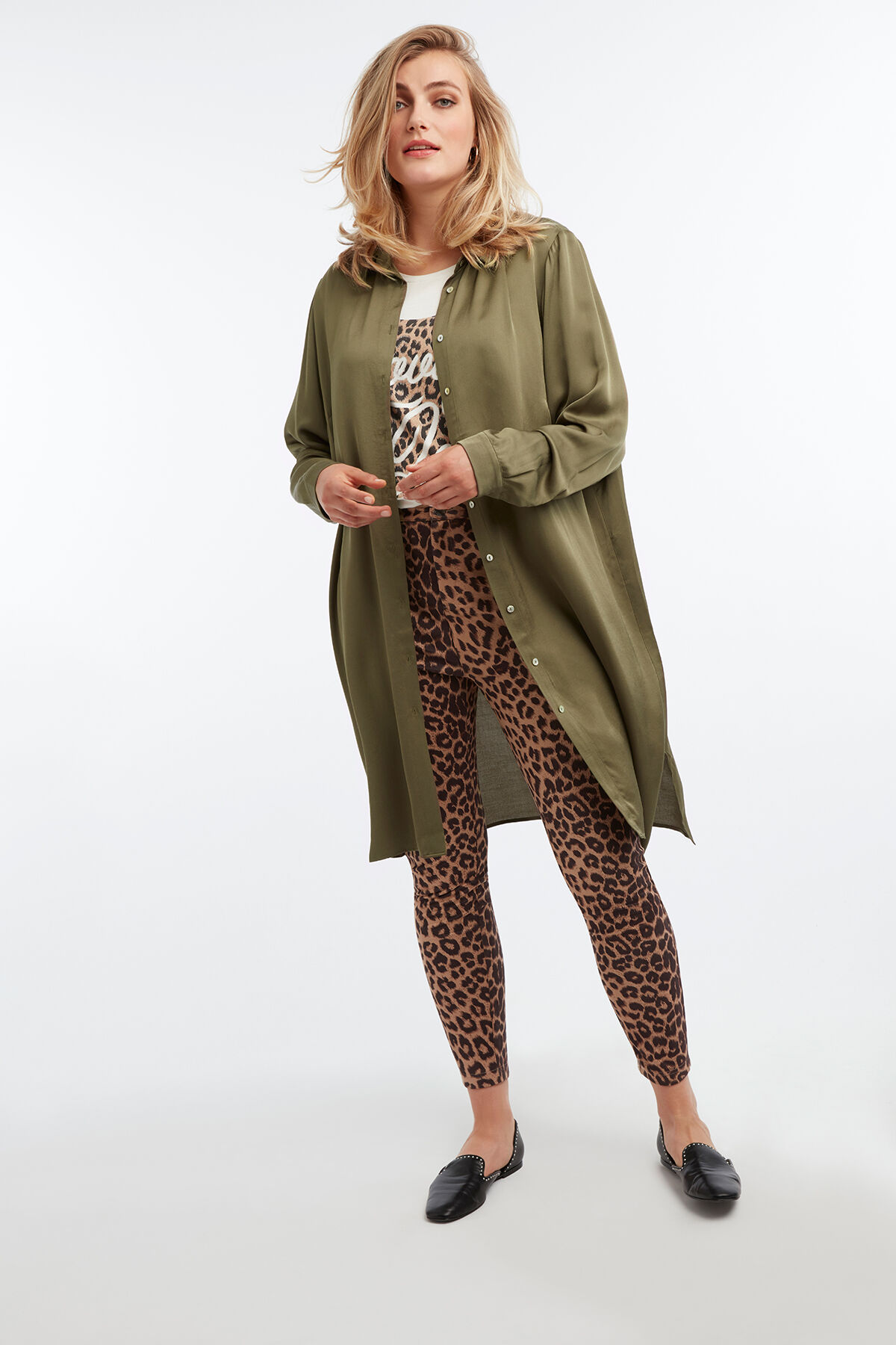 T-shirt met tekstopdruk image number 5