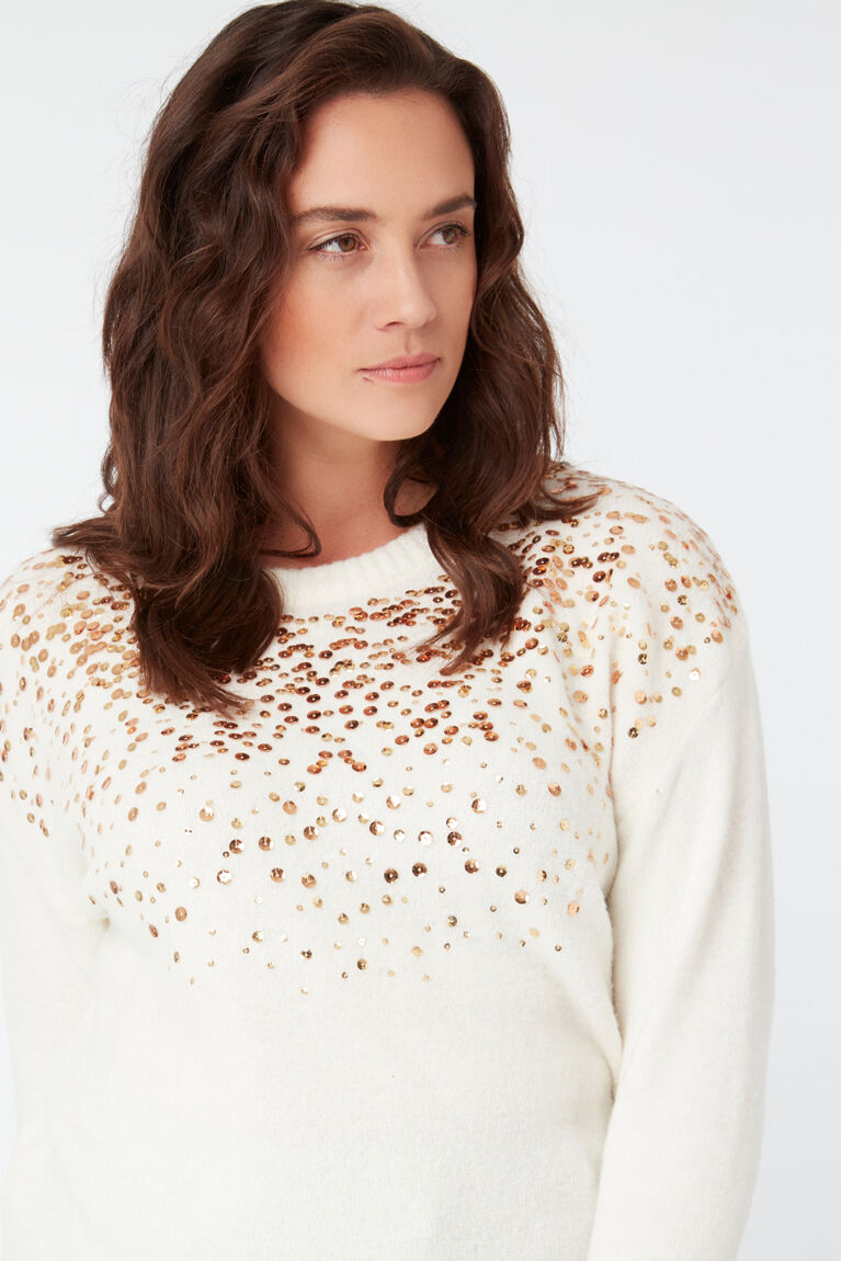 Trui met pailletten image number 7