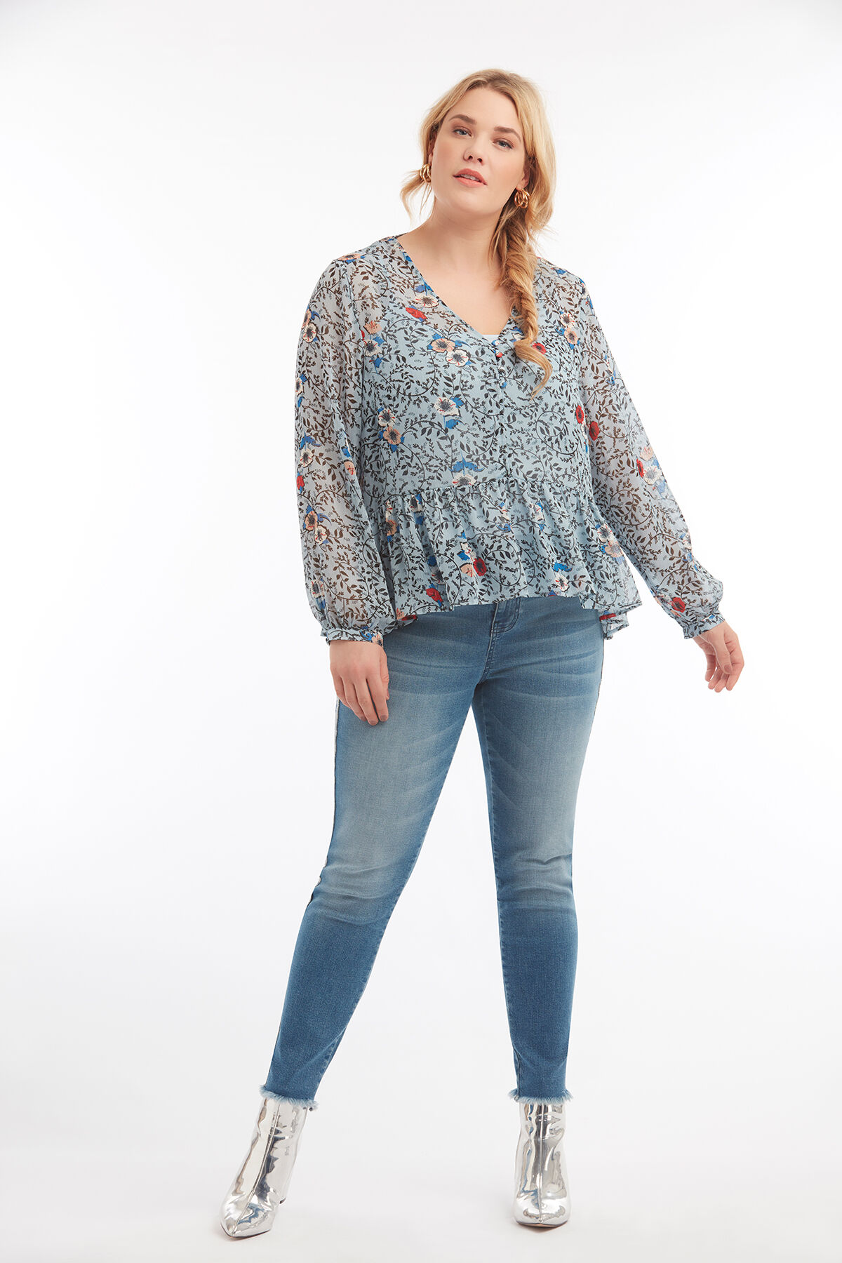 Blouse met bloemenprint image number 4