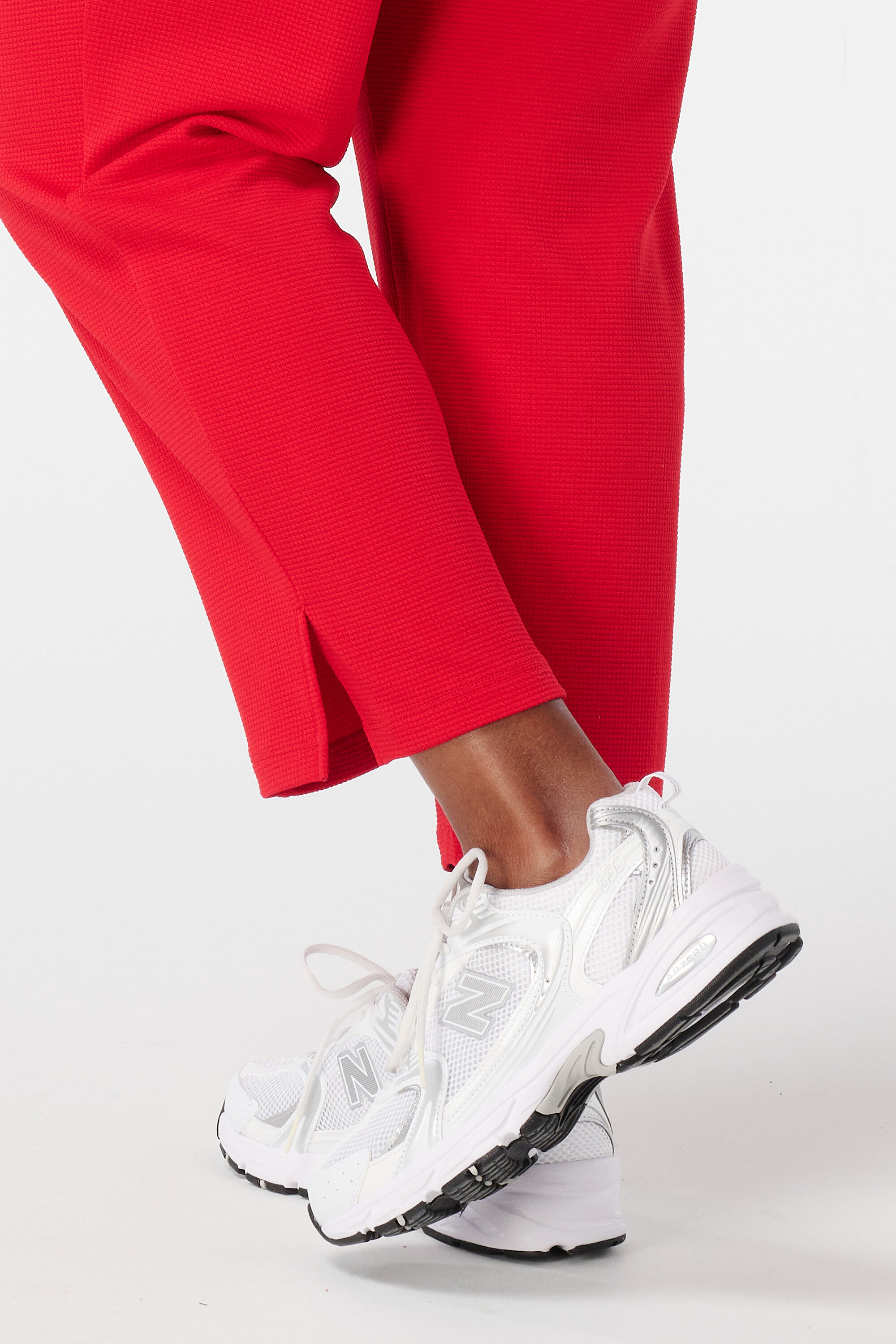 Pantalon avec taille &eacute;lastique image number 4