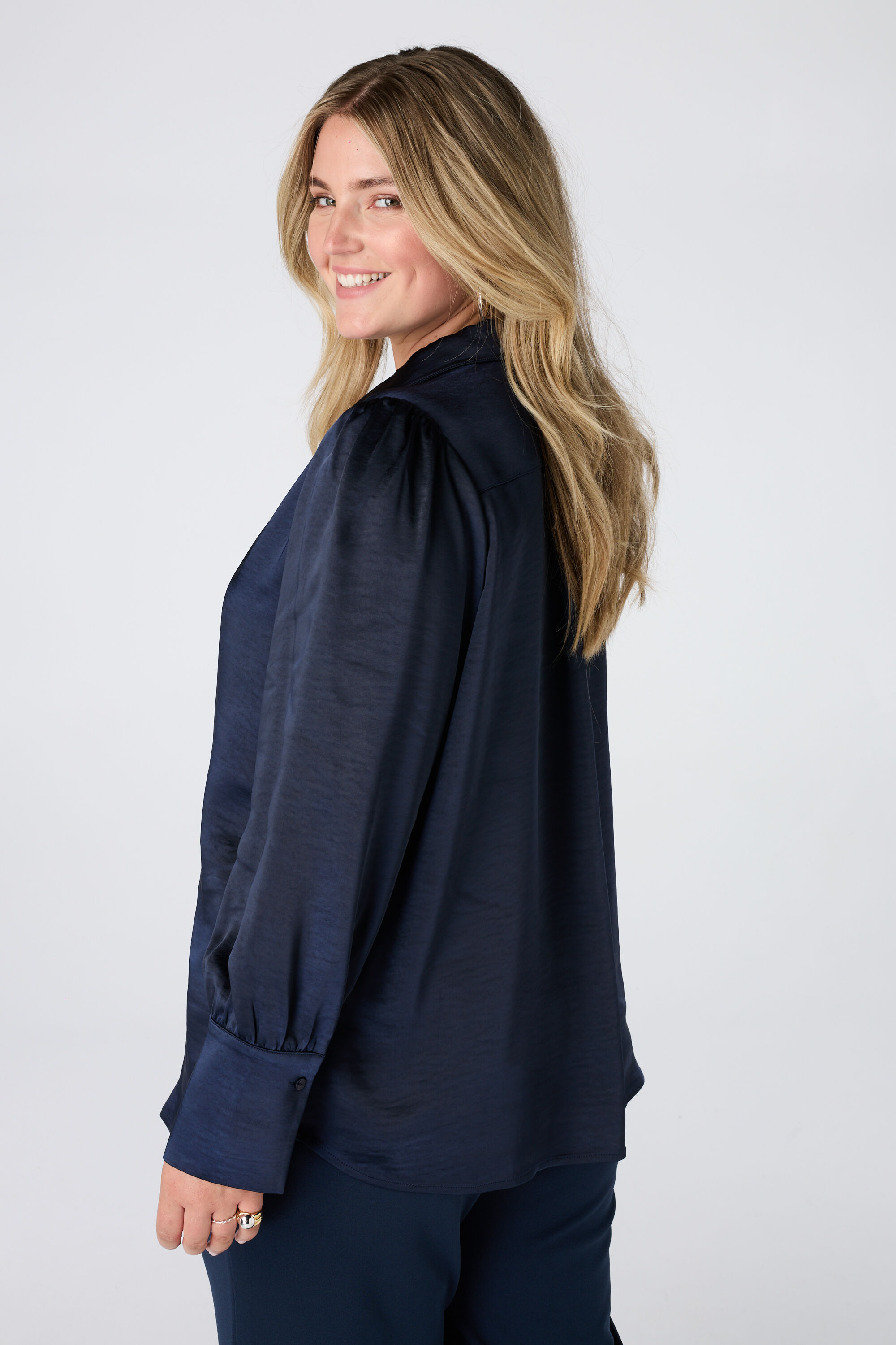 Blouse met satijnlook image number 3