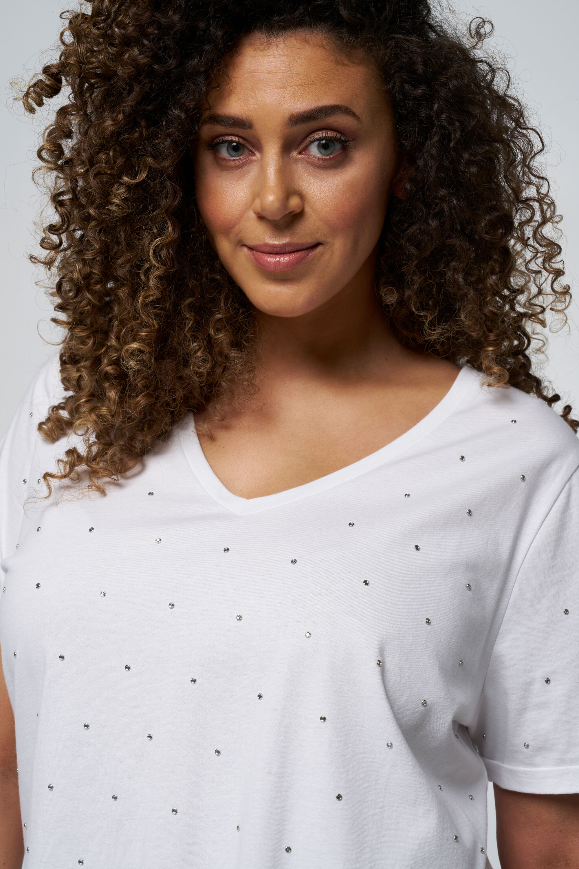 T-shirt met steentjes image number 6