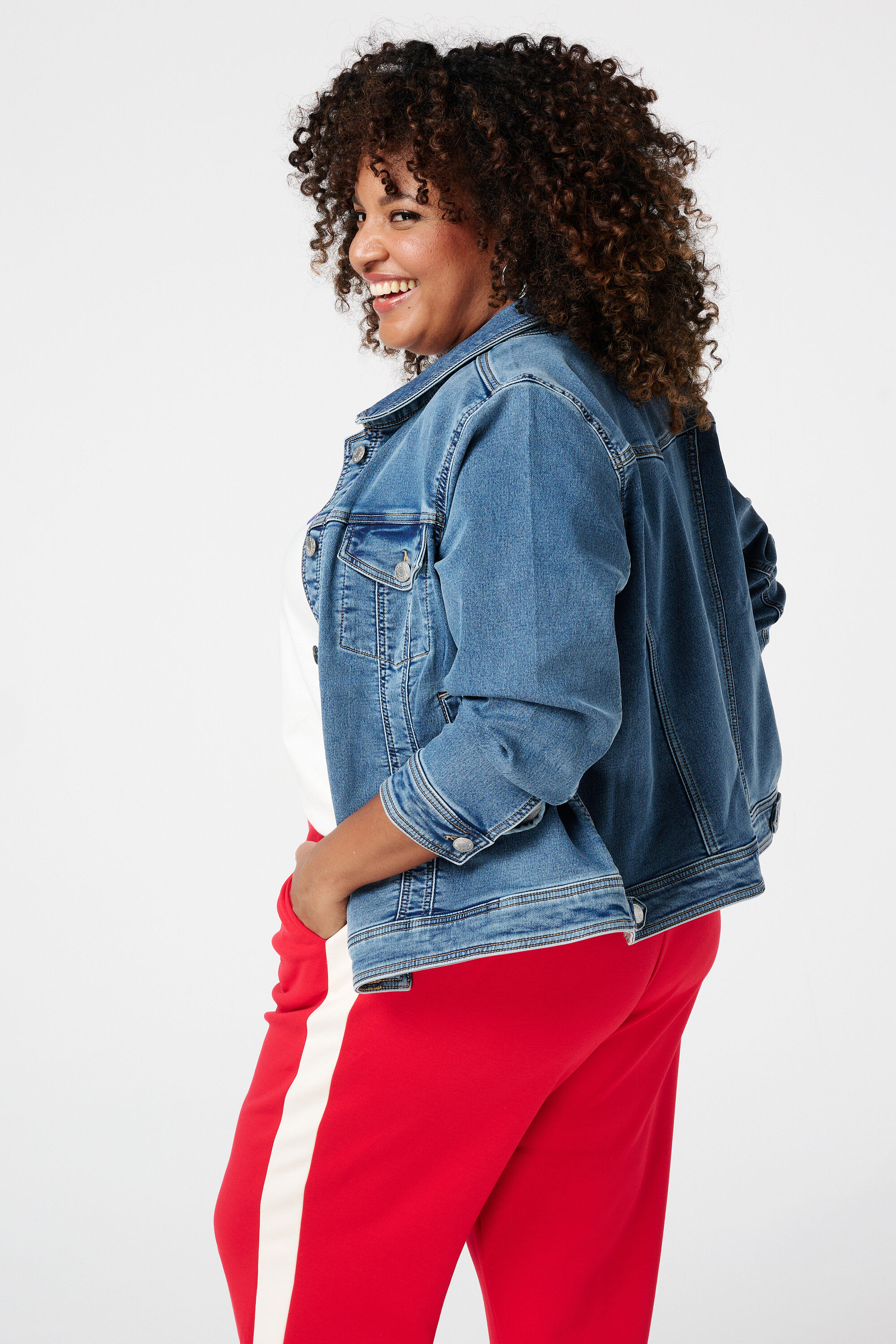 Spijkerjas met stretch image number 3