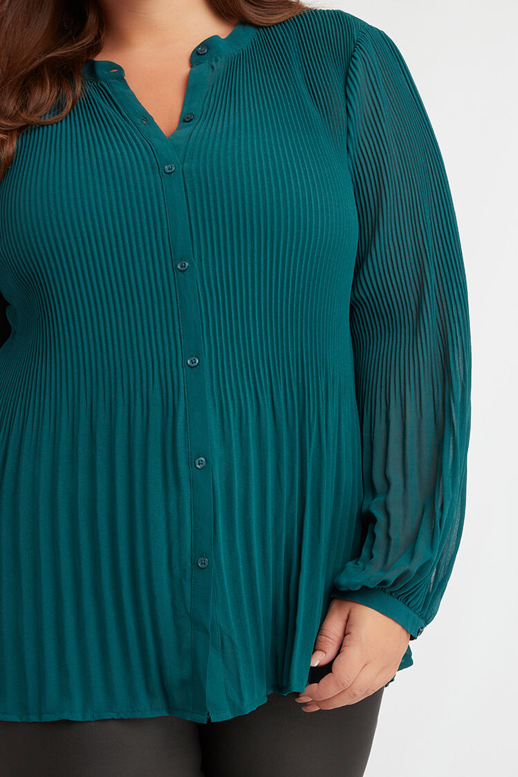 Pliss&eacute; blouse image number 5