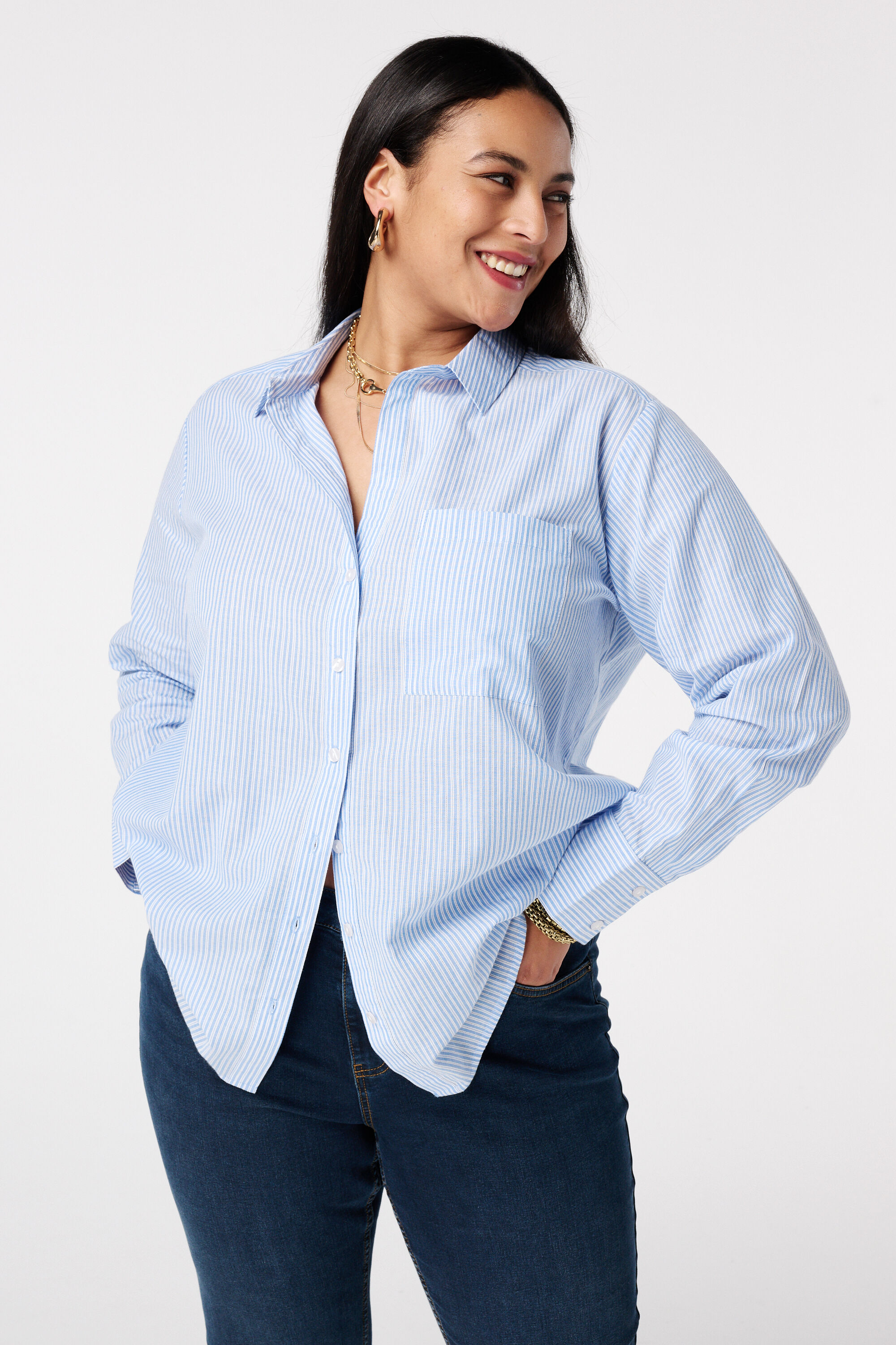 Blouse ray&eacute;e