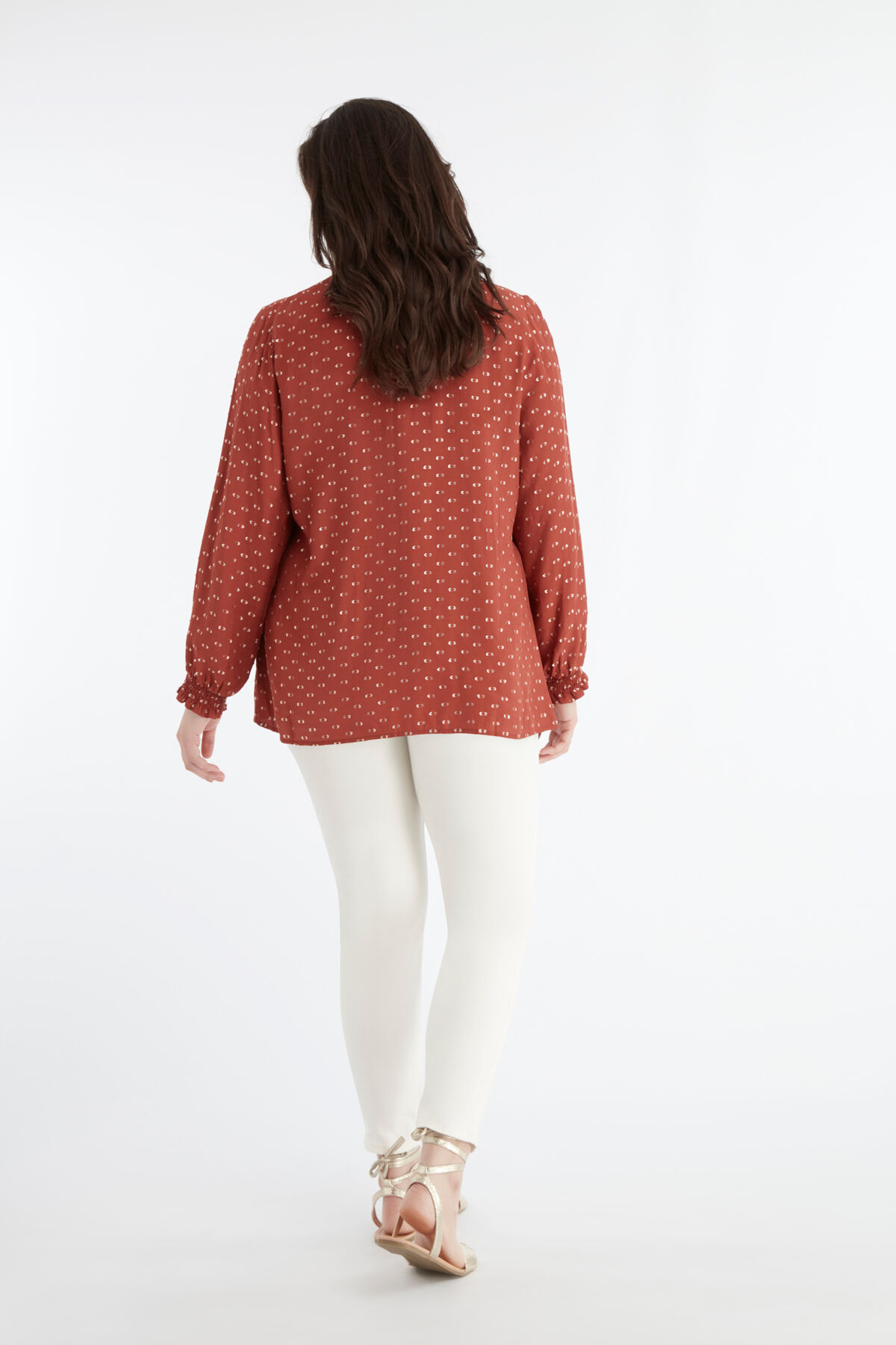 Chemisier avec d&eacute;tails en lurex image number 4