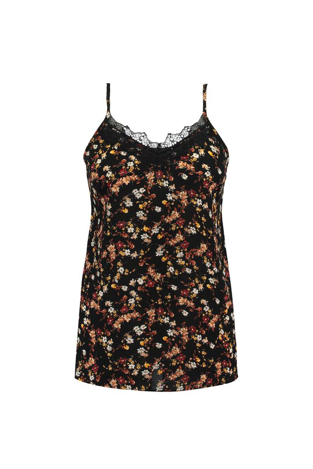 Mouwloze blouse met kant image number 1