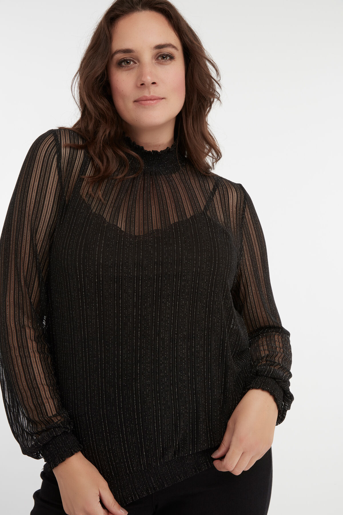 Top met opstaande kraag image number 4