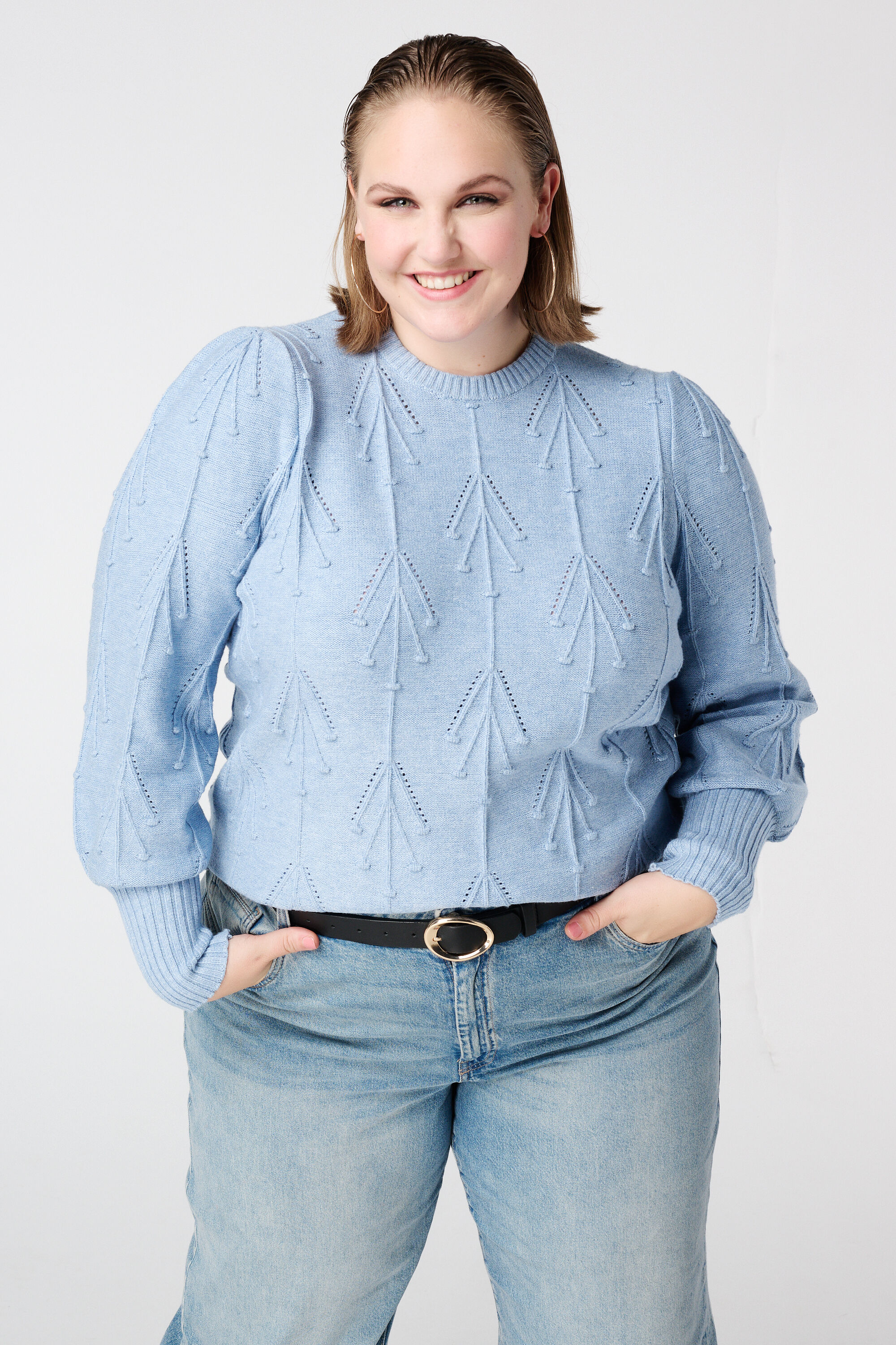 Gebreide trui met patroon