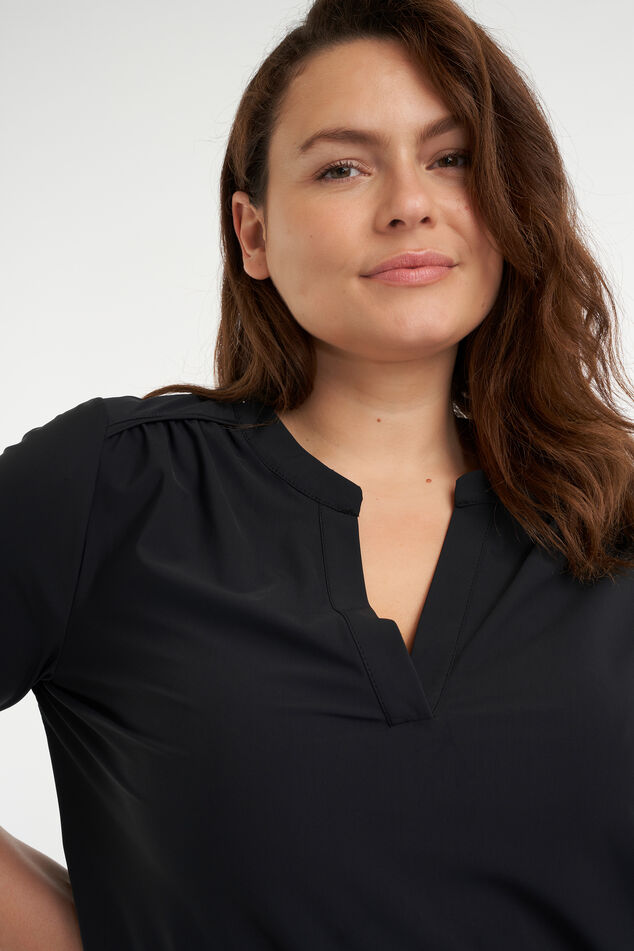 Jurk met V-hals image number 5