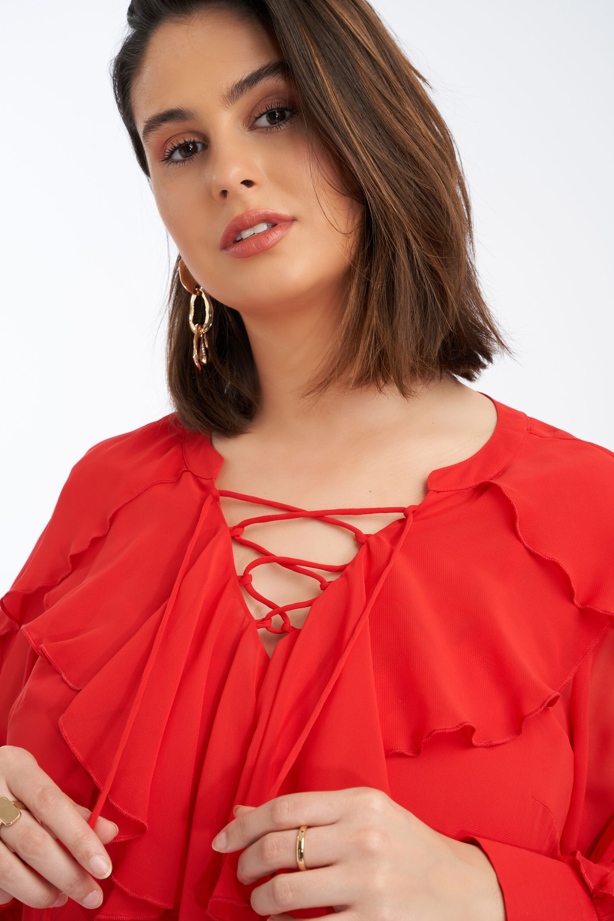 Blouse met volant image number 5