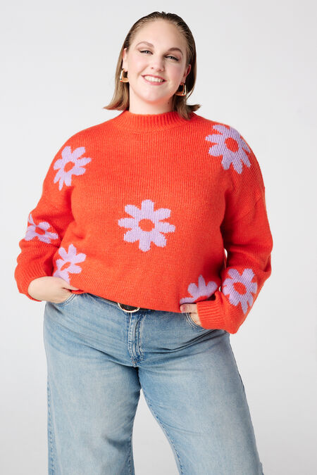 Pull à imprimé floral Pull à imprimé floral