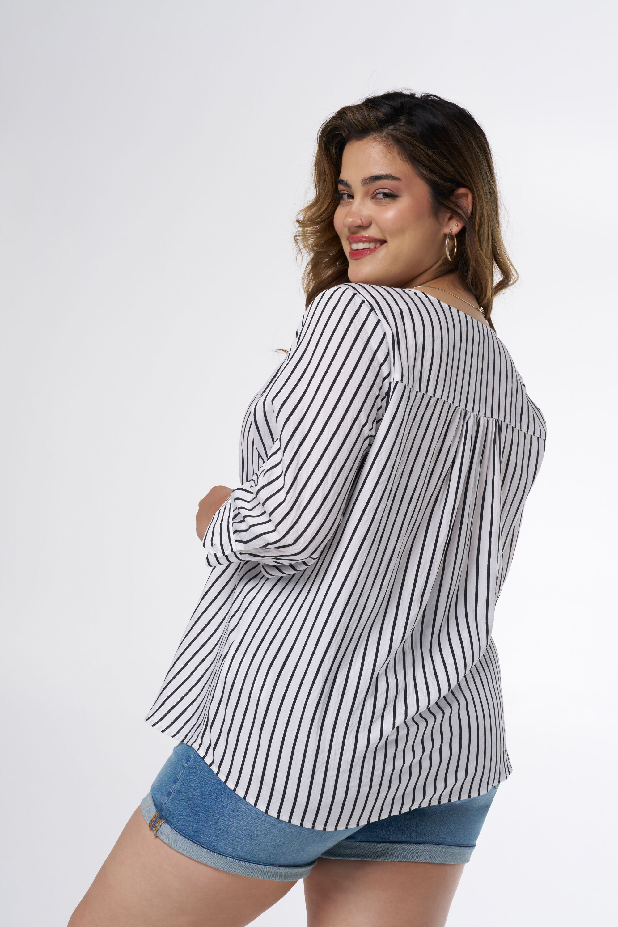 Blouse met v-hals image number 3