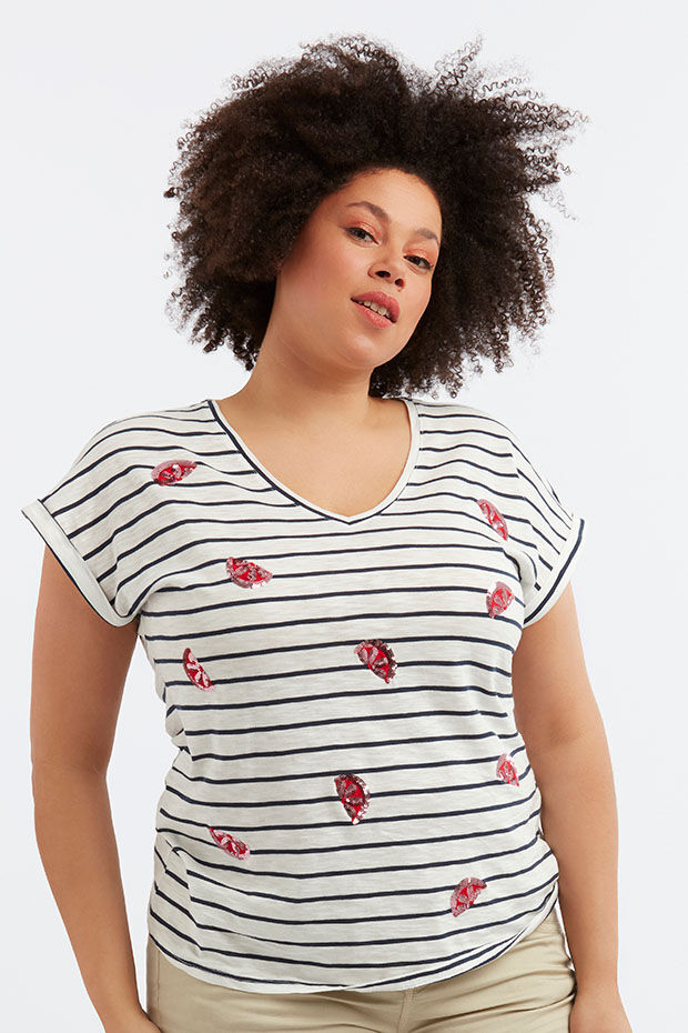 T-shirt met opdruk image number 3