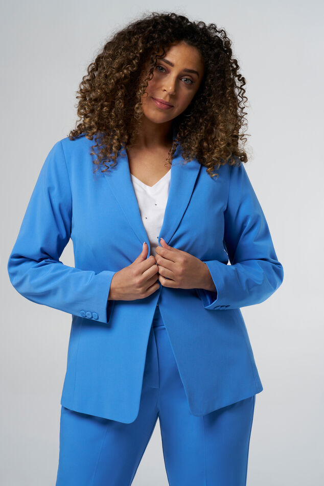 Aansluitende blazer met stretch image number 6