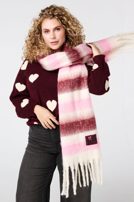 Zachte wintersjaal met print Zachte wintersjaal met print