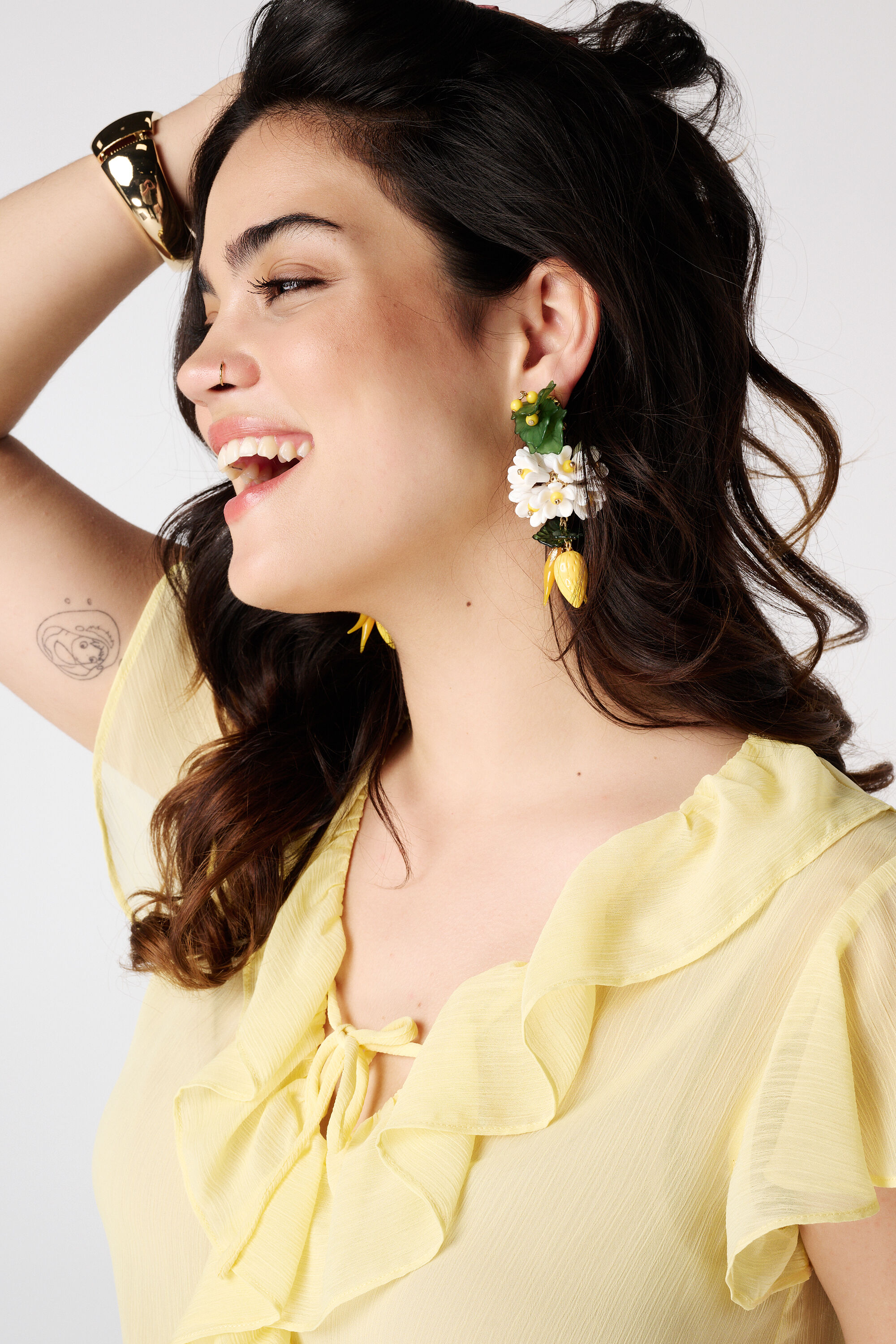 Blouse met volants image number 4