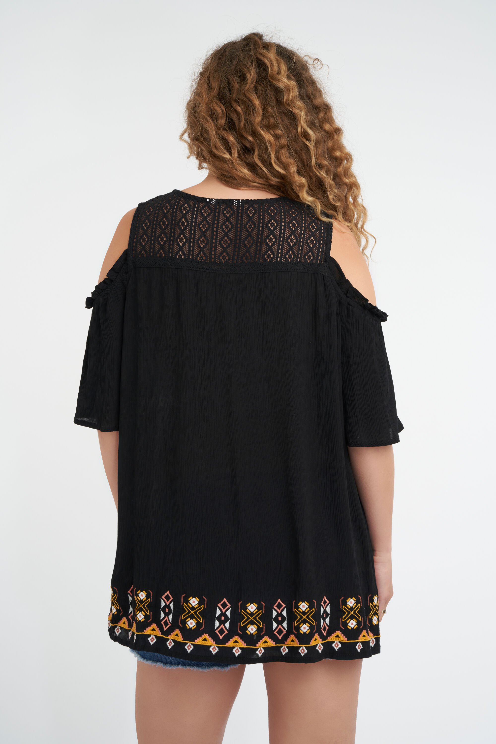 Cold shoulder blouse image number 3